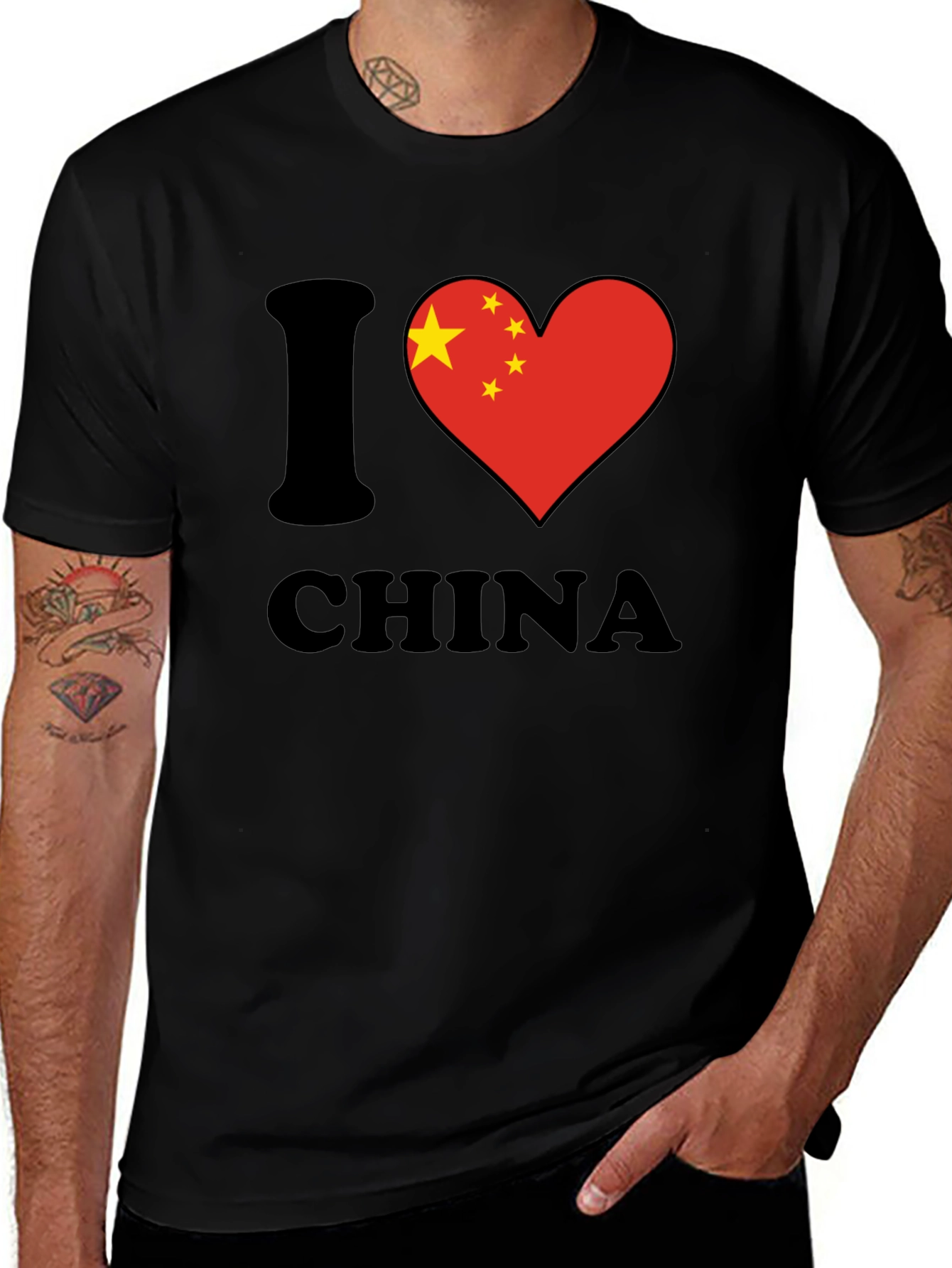 I Love China T-Shirt - Patriotic Graphic Tee