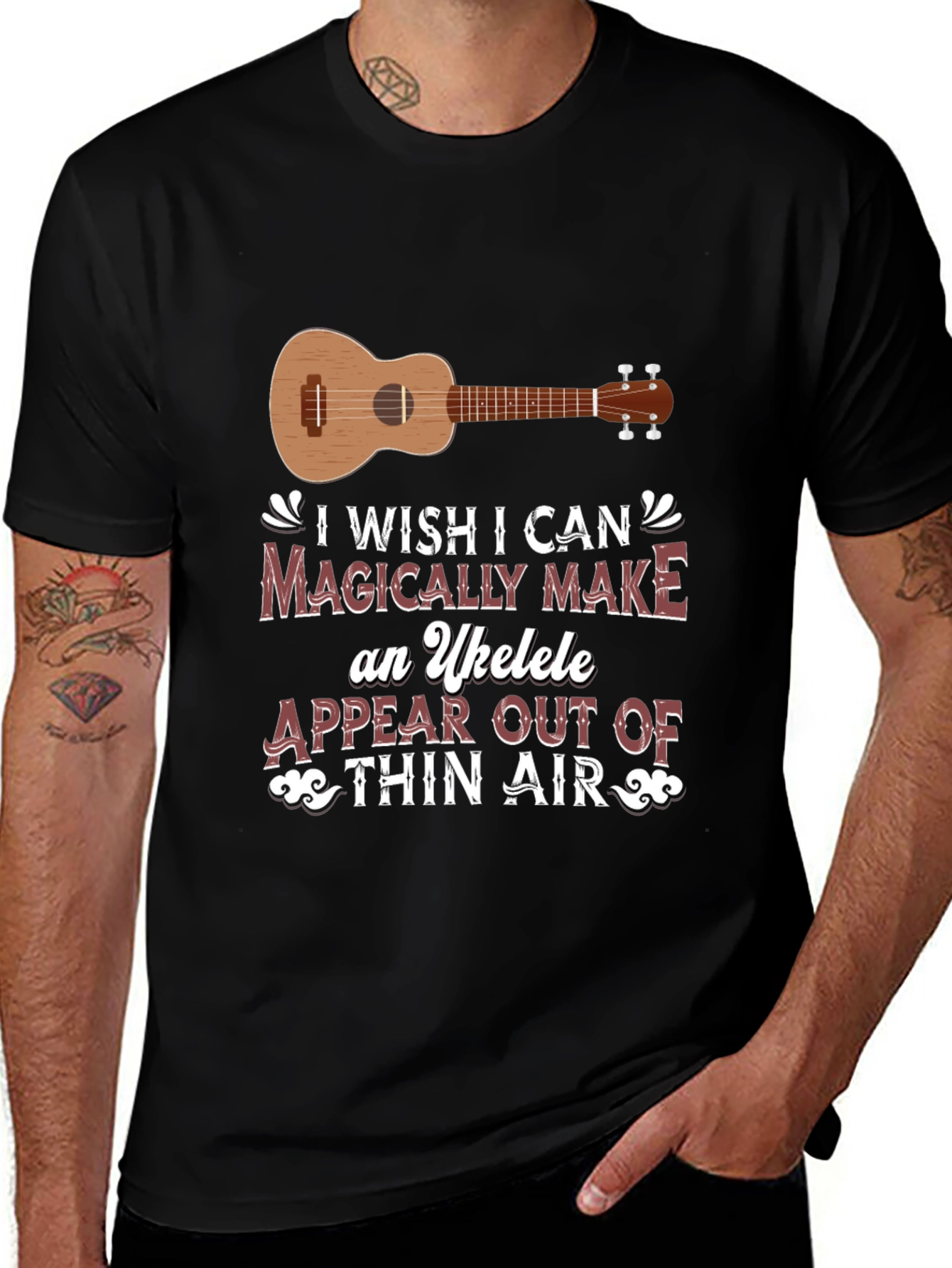 Variant 3 of Magically Make Ukulele T-Shirt