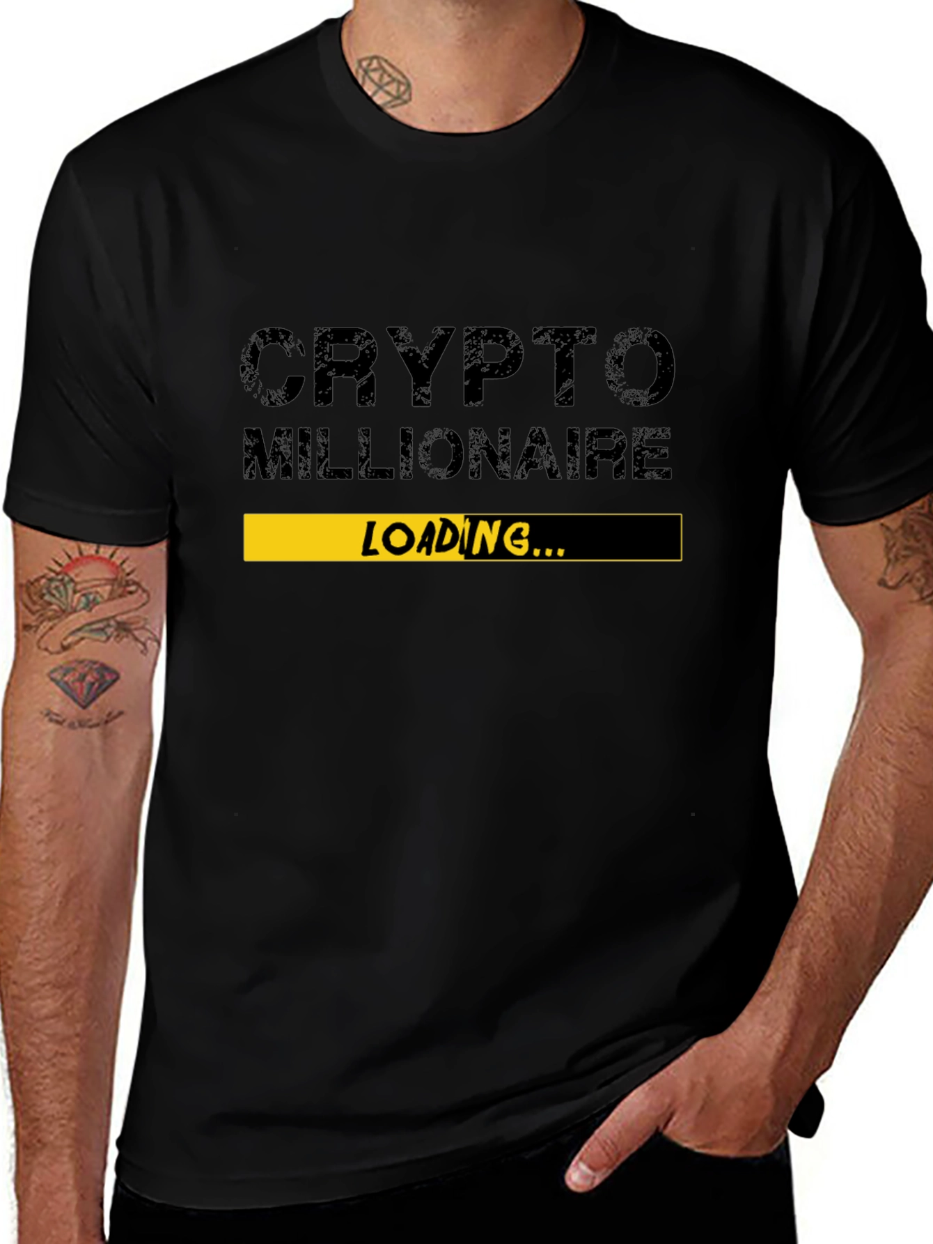 Variant 19 of Crypto Millionaire Loading T-Shirt