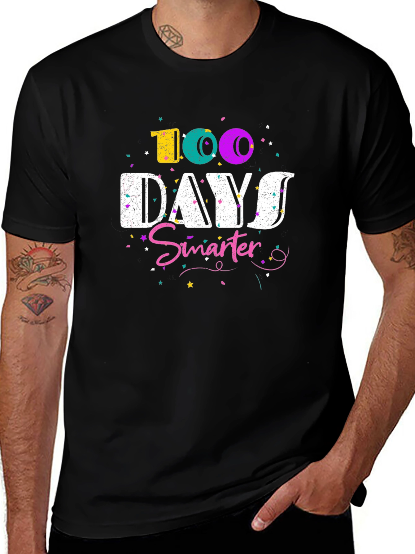 Variant 7 of 100 Days Smarter T-Shirt