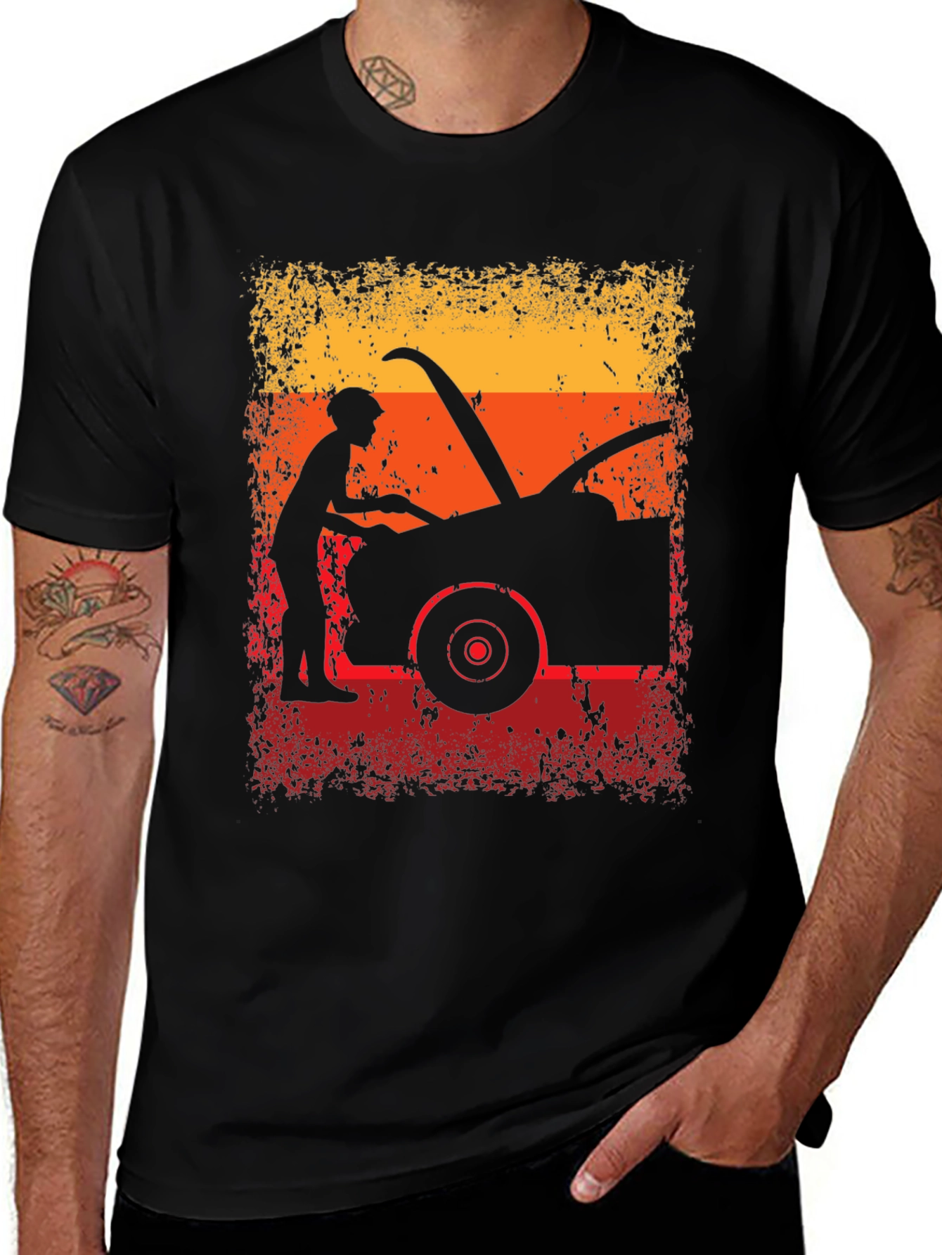 Variant 30 of Mechanic Retro Graphic T-Shirt