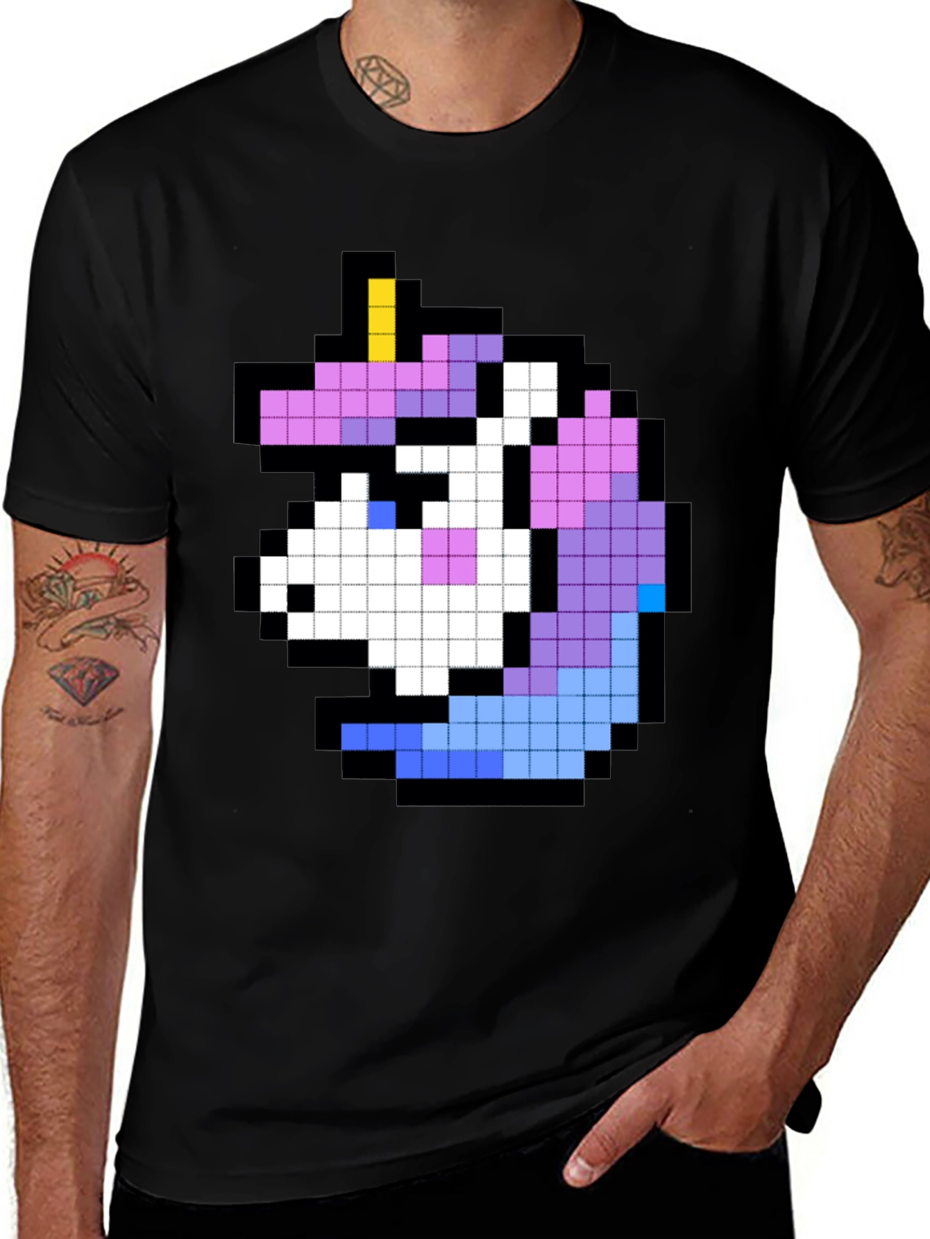 Variant 15 of Pixel Unicorn T-Shirt