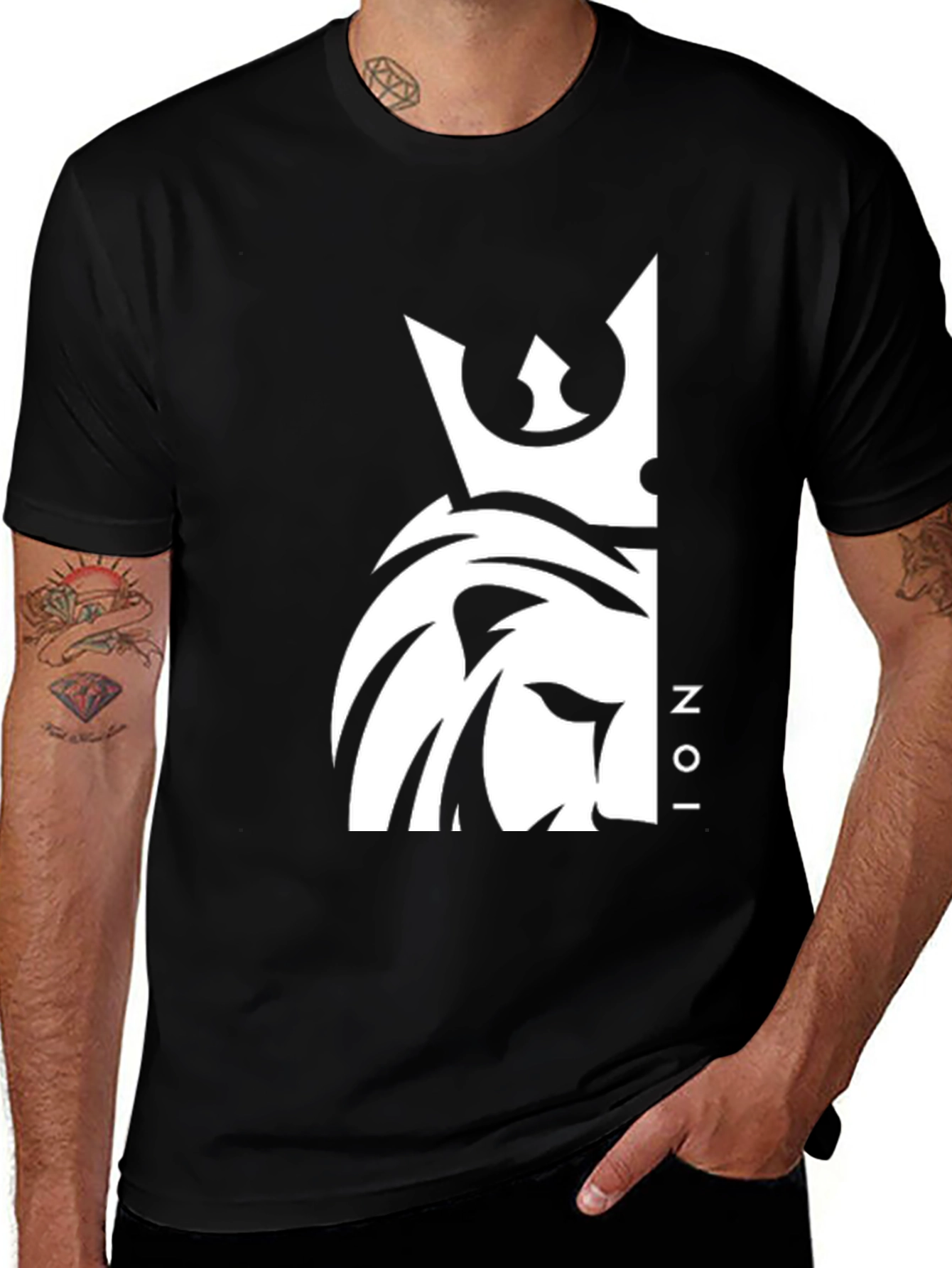 Variant 18 of Lion King Graphic Tee - Classic Black T-Shirt