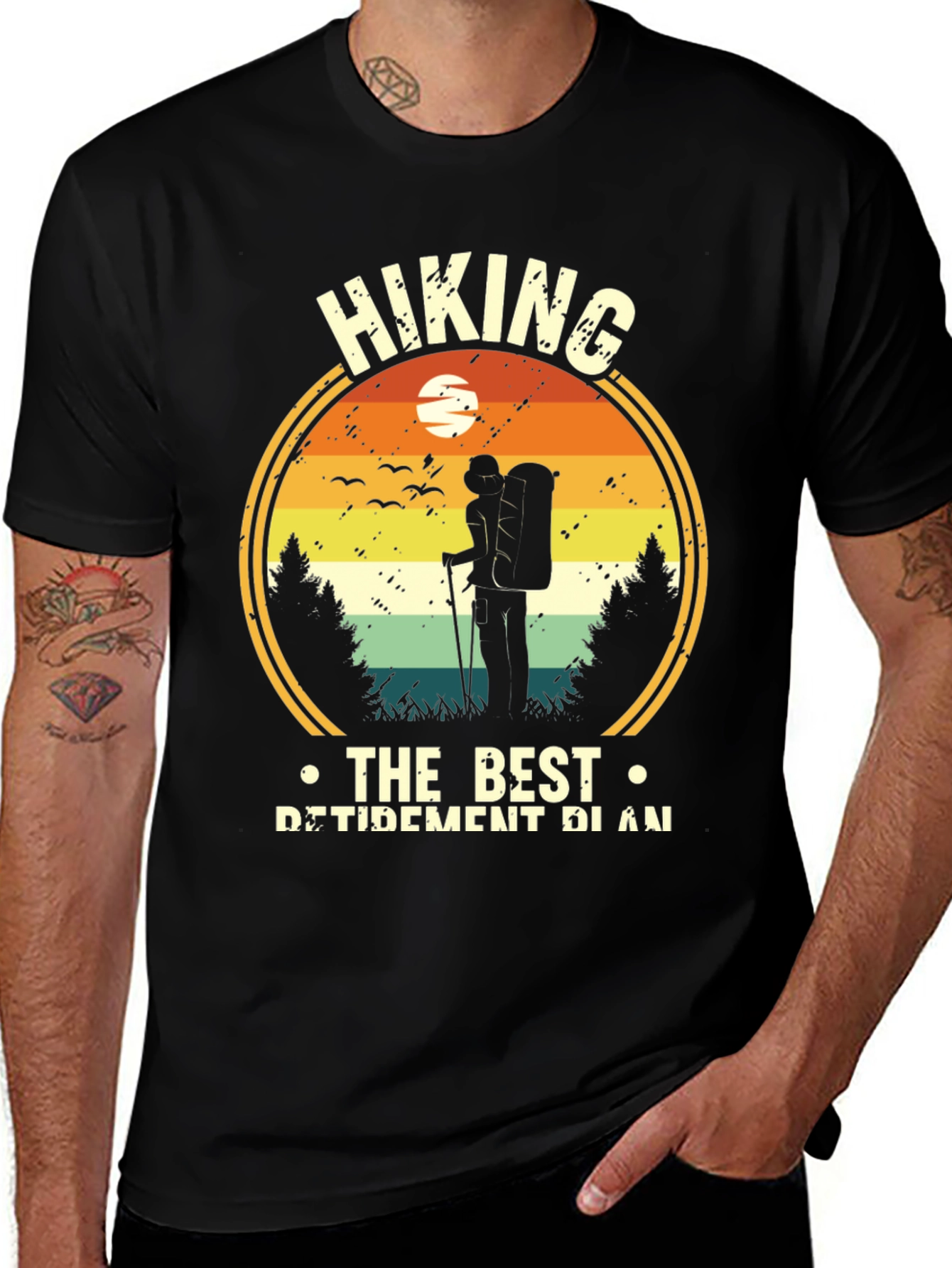 Variant 17 of Hiking Retirement Plan T-Shirt