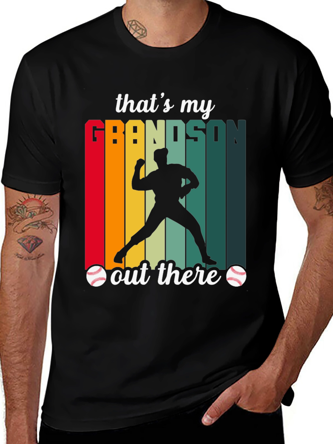 Variant 30 of Grandson Baseball T-Shirt