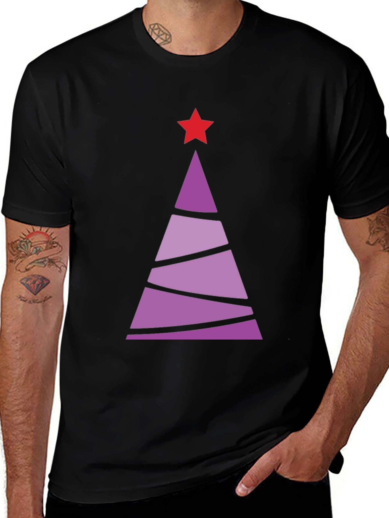 Festive Holiday Tree Graphic Tee