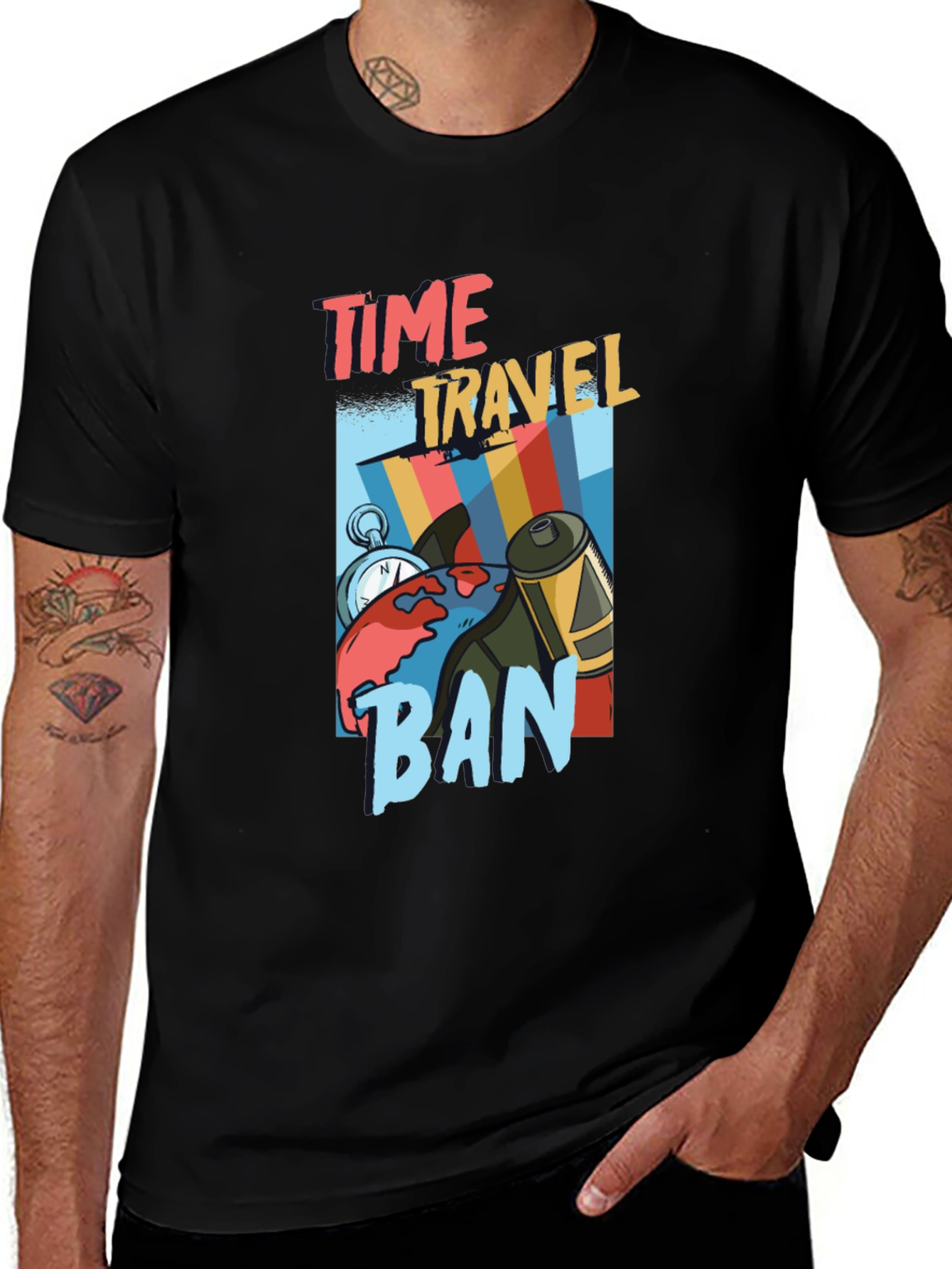Time Travel Ban Graphic Tee