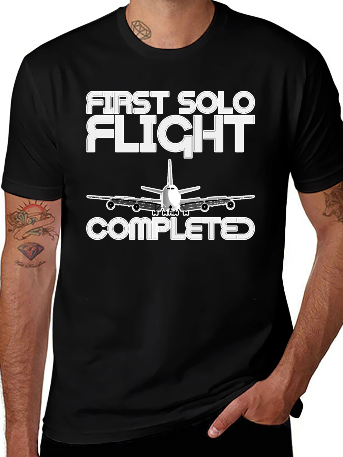 First Solo Flight Completed Graphic Tee