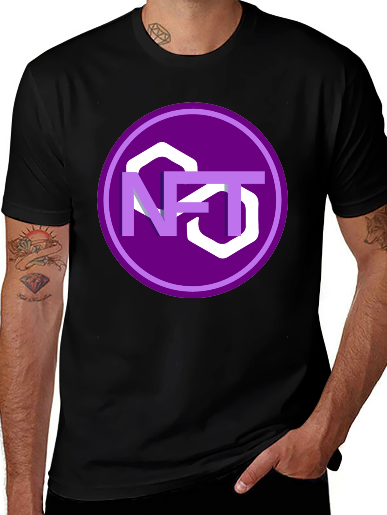 Variant 18 of NFT Crypto Black T-Shirt