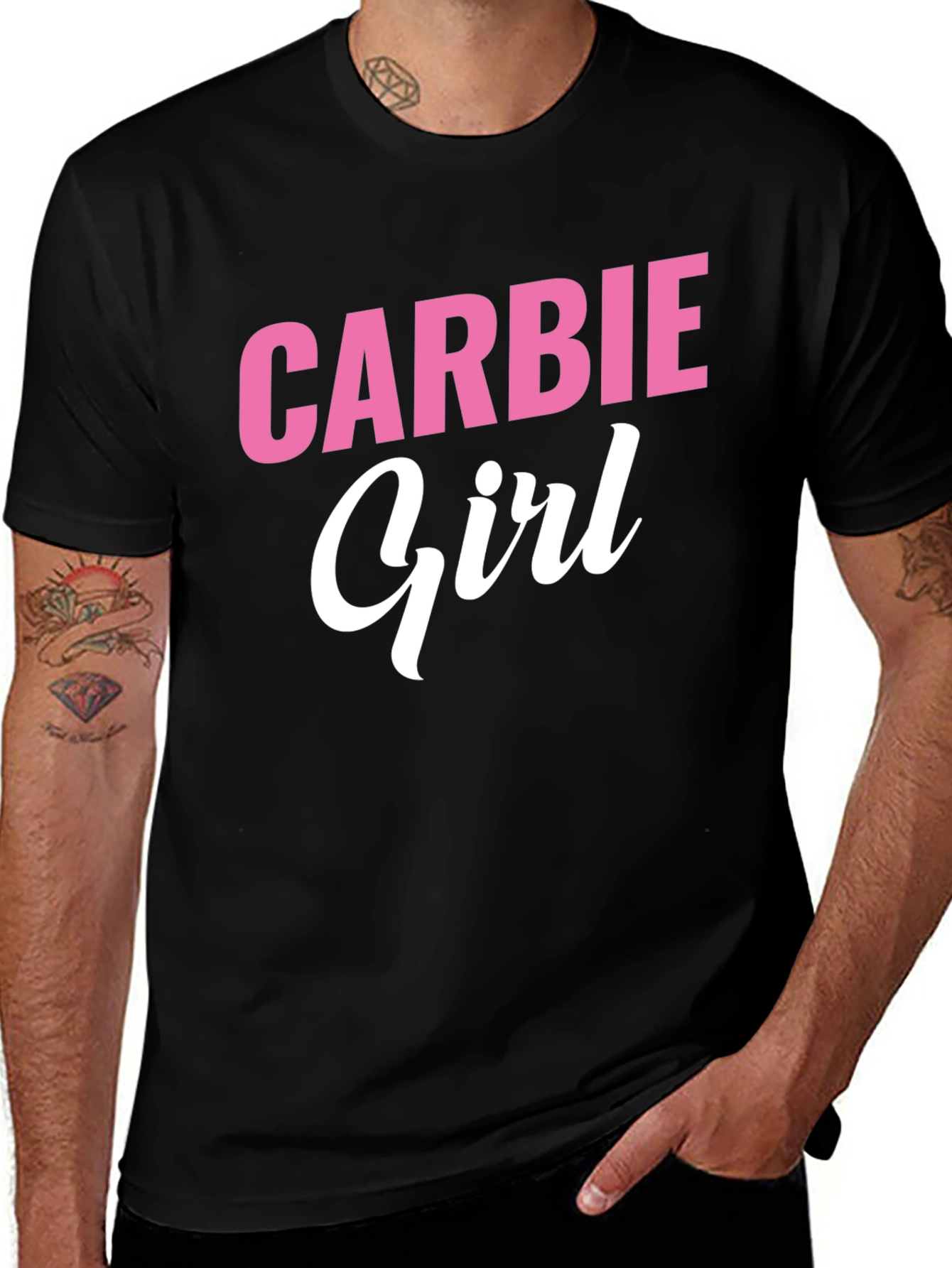 Variant 3 of Carbie Girl Graphic Tee - Funny Women's T-Shirt