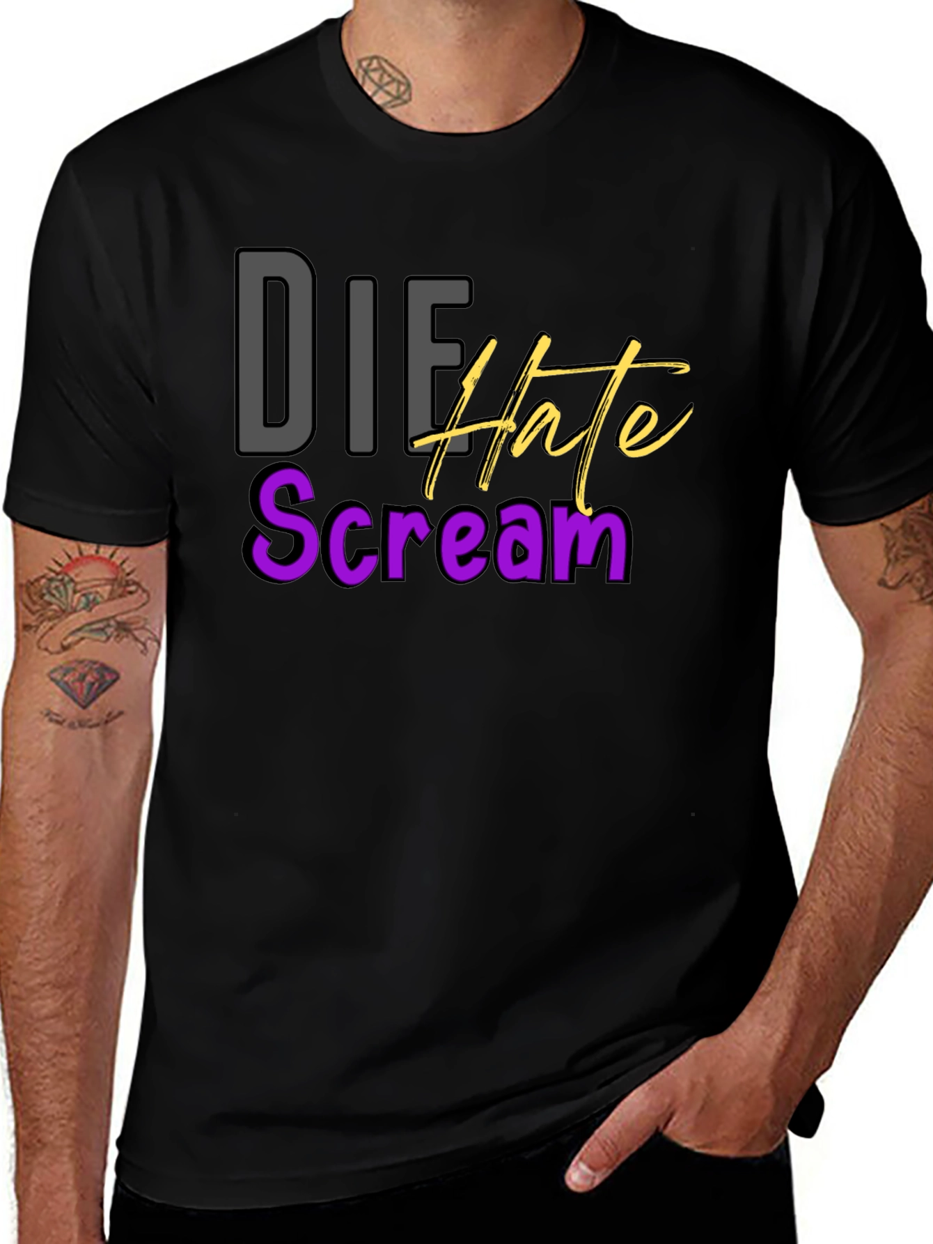 Variant 6 of Die Hate Scream T-Shirt
