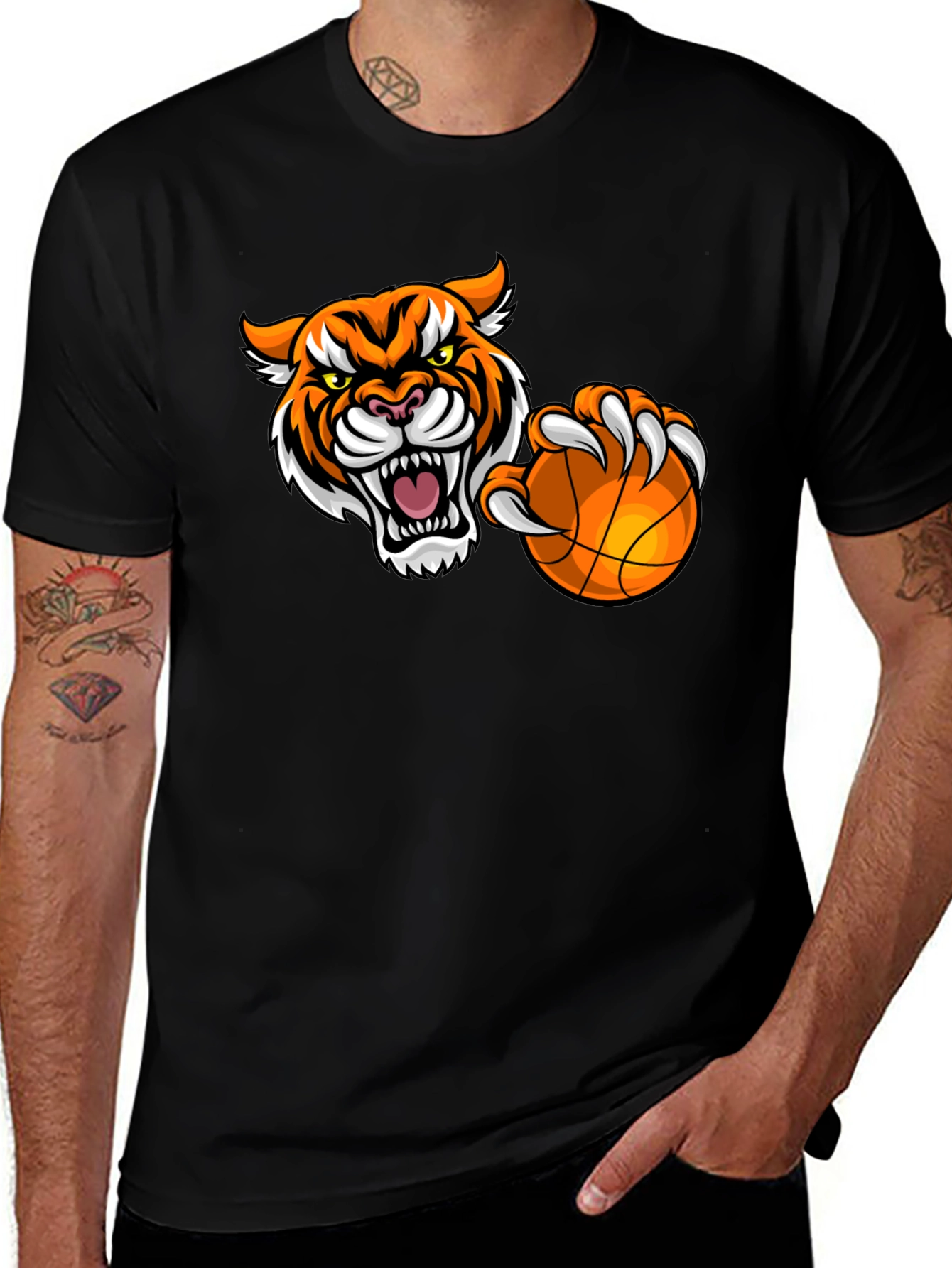 Variant 17 of Tiger Basketball Graphic T-Shirt