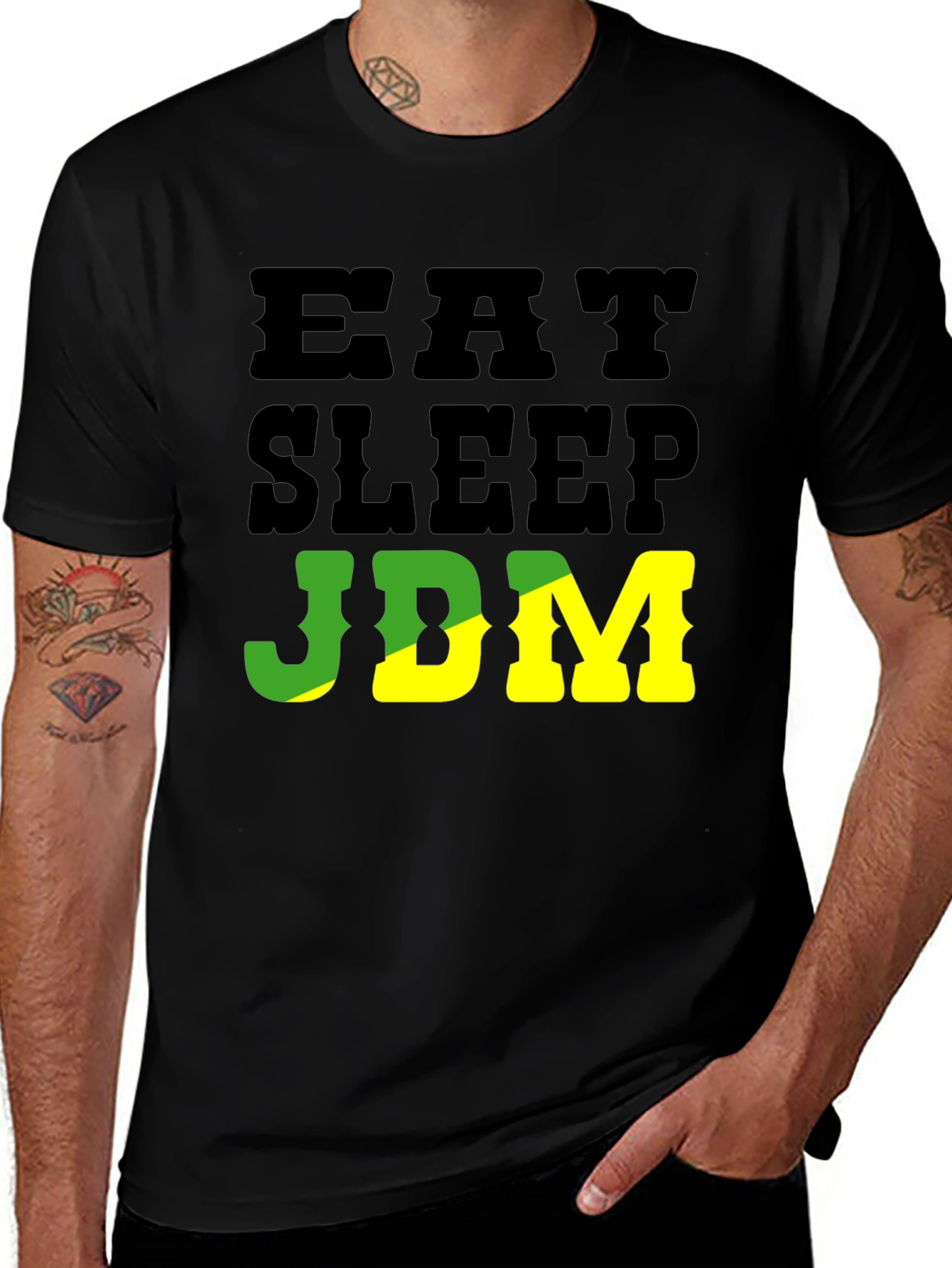 Eat Sleep JDM Black T-Shirt