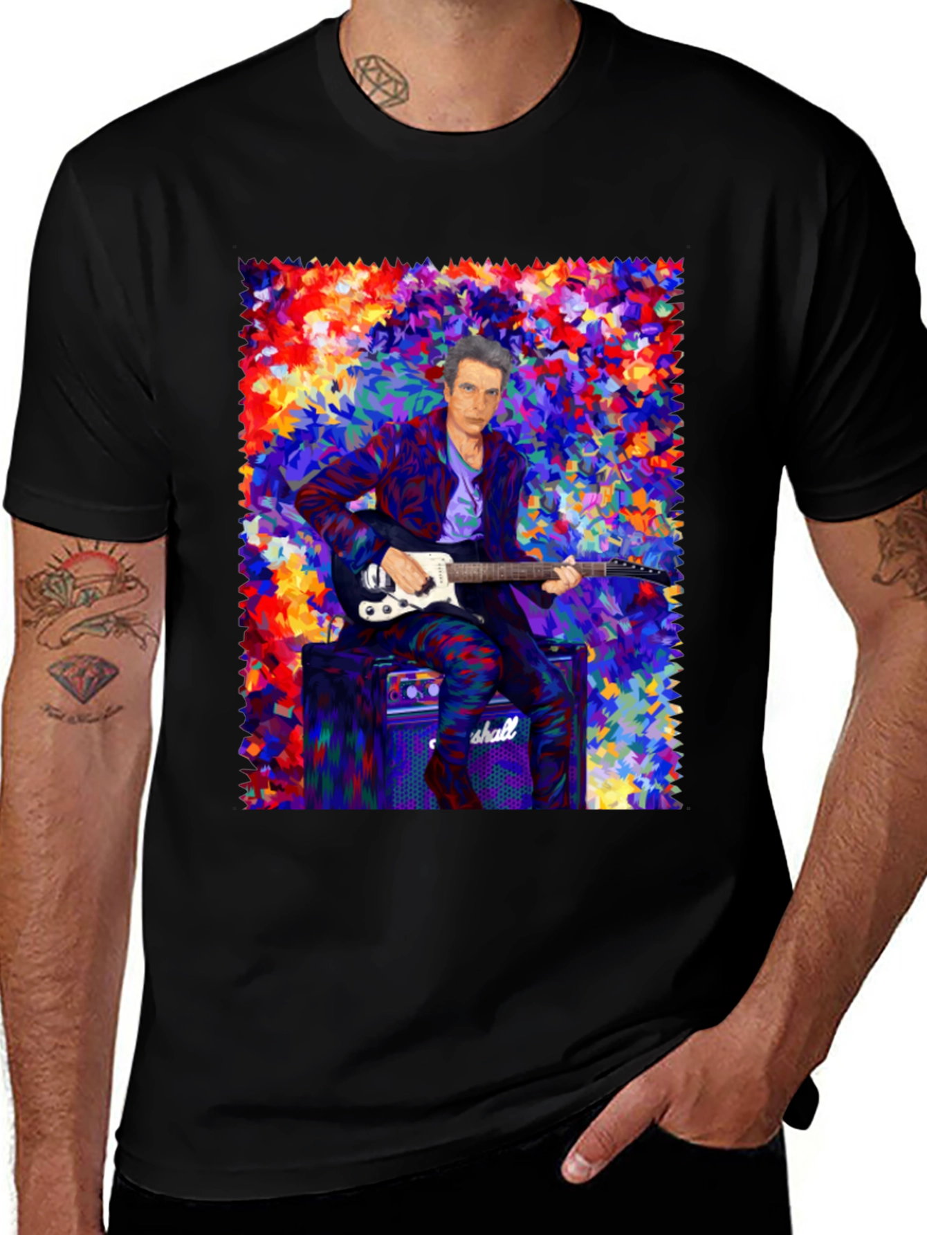 Variant 8 of Colorful Musician Graphic T-Shirt