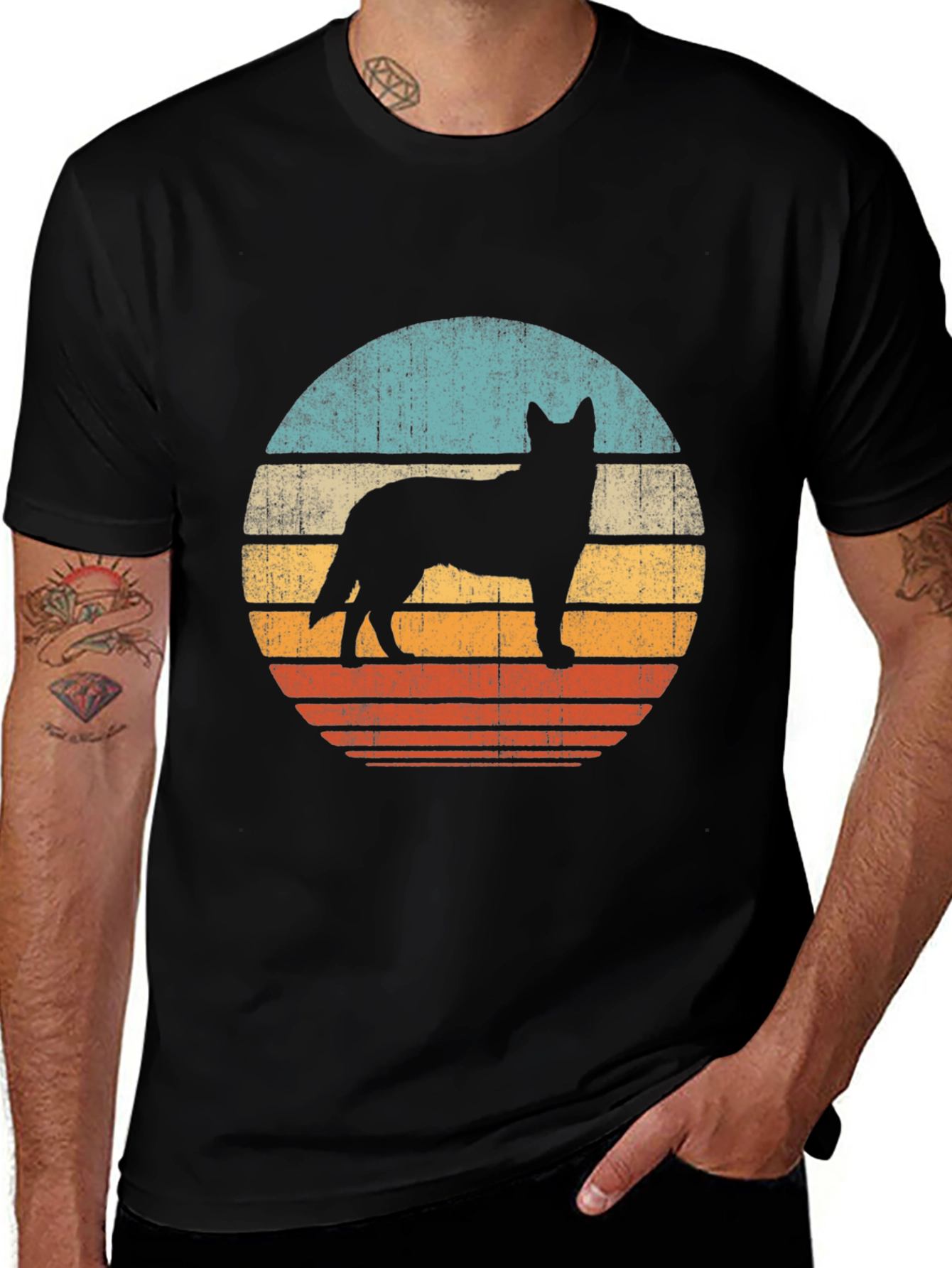 Variant 17 of Retro Dog Silhouette T-Shirt