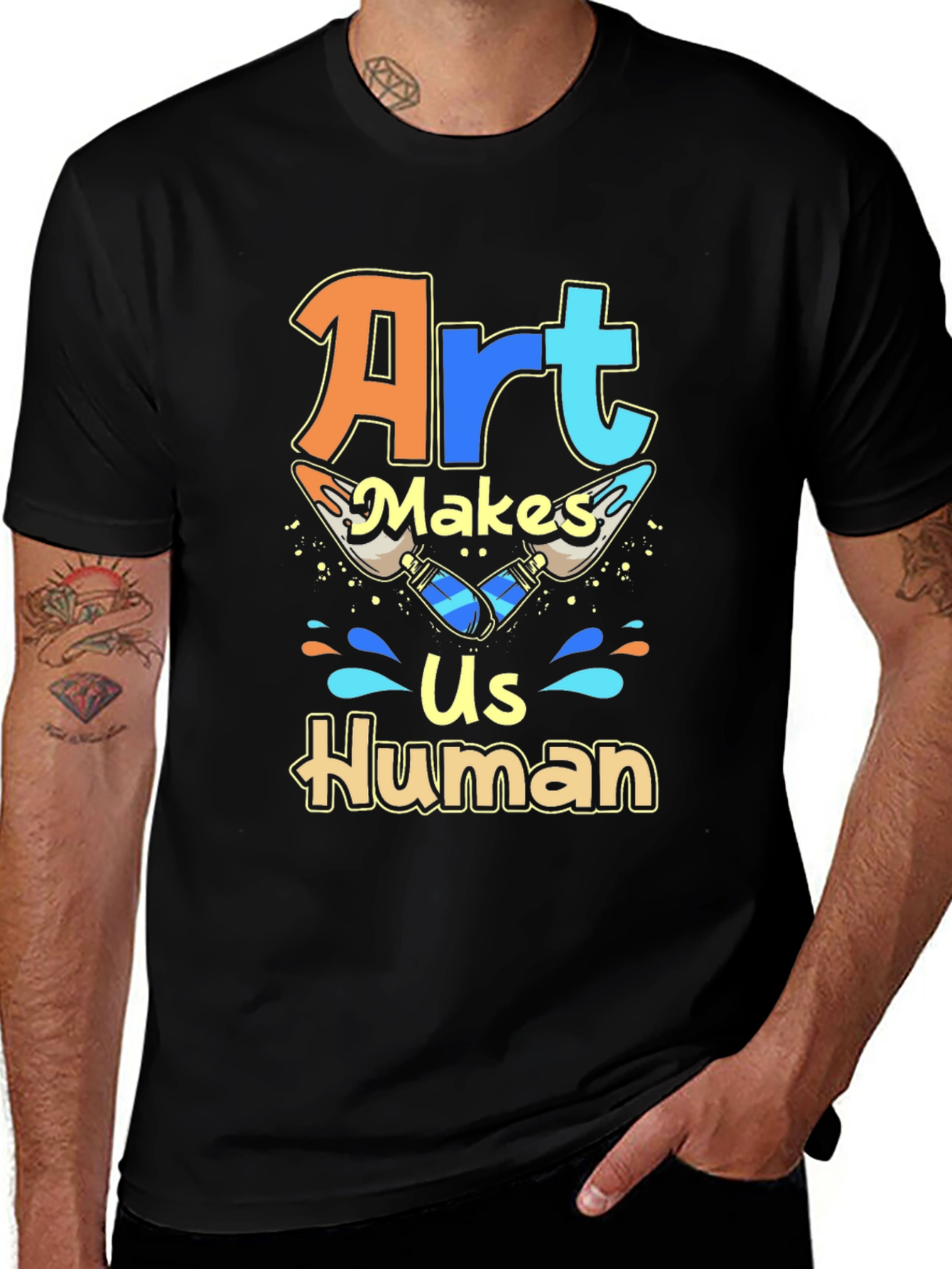 Variant 6 of Art Makes Us Human Graphic Tee
