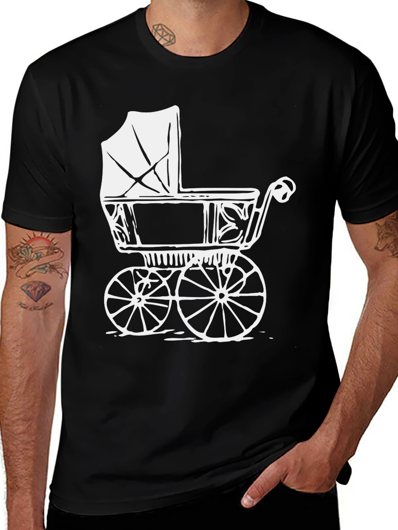 Variant 13 of Vintage Baby Carriage T-Shirt