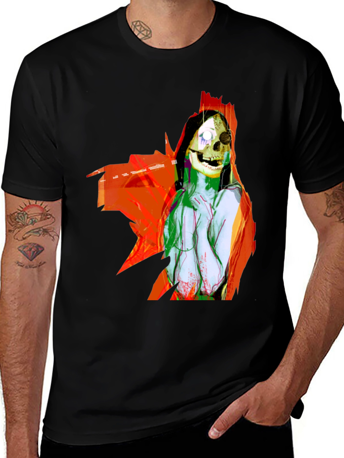 Variant 6 of Skull Woman Graphic T-Shirt