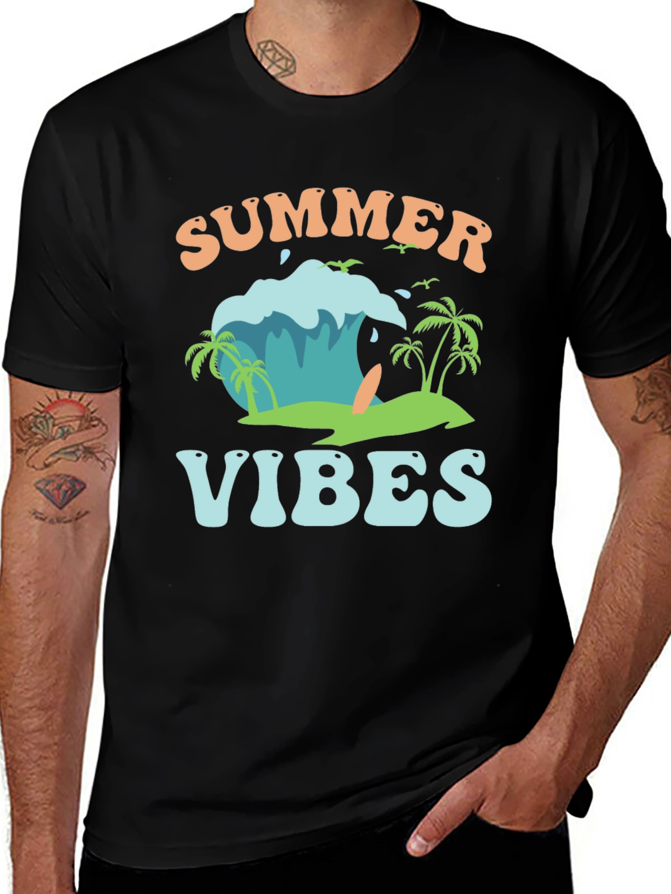 Variant 7 of Summer Vibes Graphic Tee - Beach Style