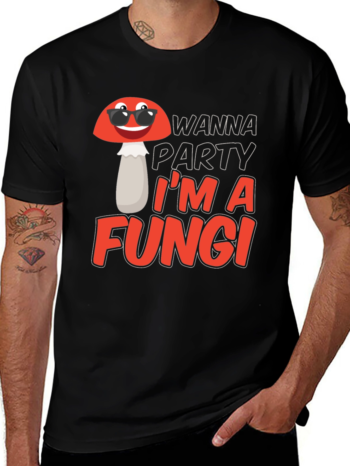 Variant 4 of Funny Fungi Party T-Shirt