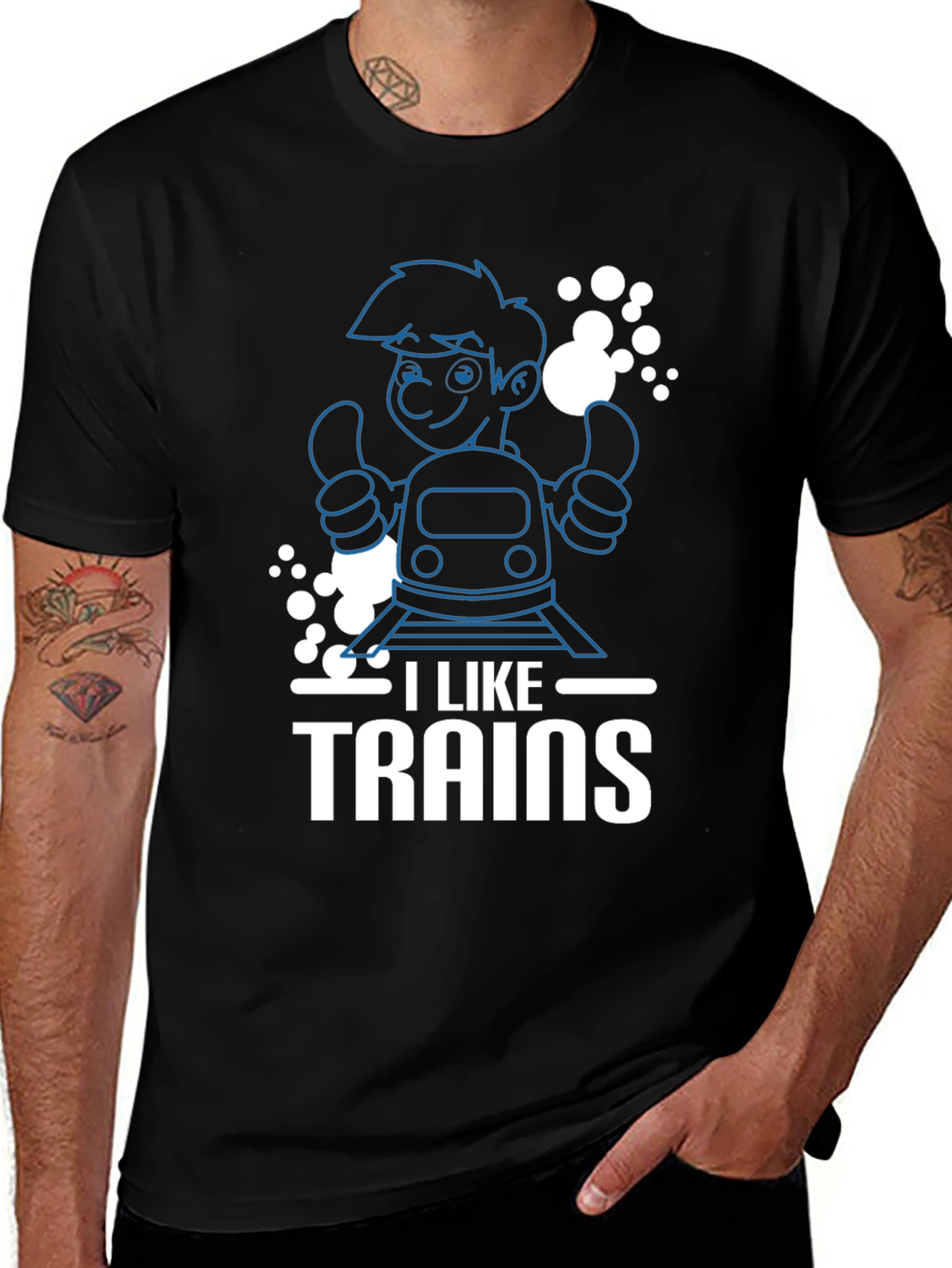 Variant 2 of I Like Trains T-Shirt - Fun & Comfortable