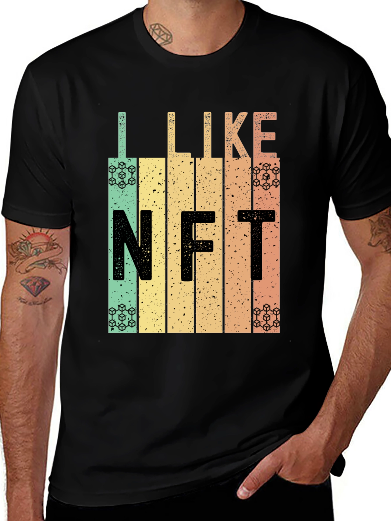 I Like NFT Retro Style Graphic T-Shirt