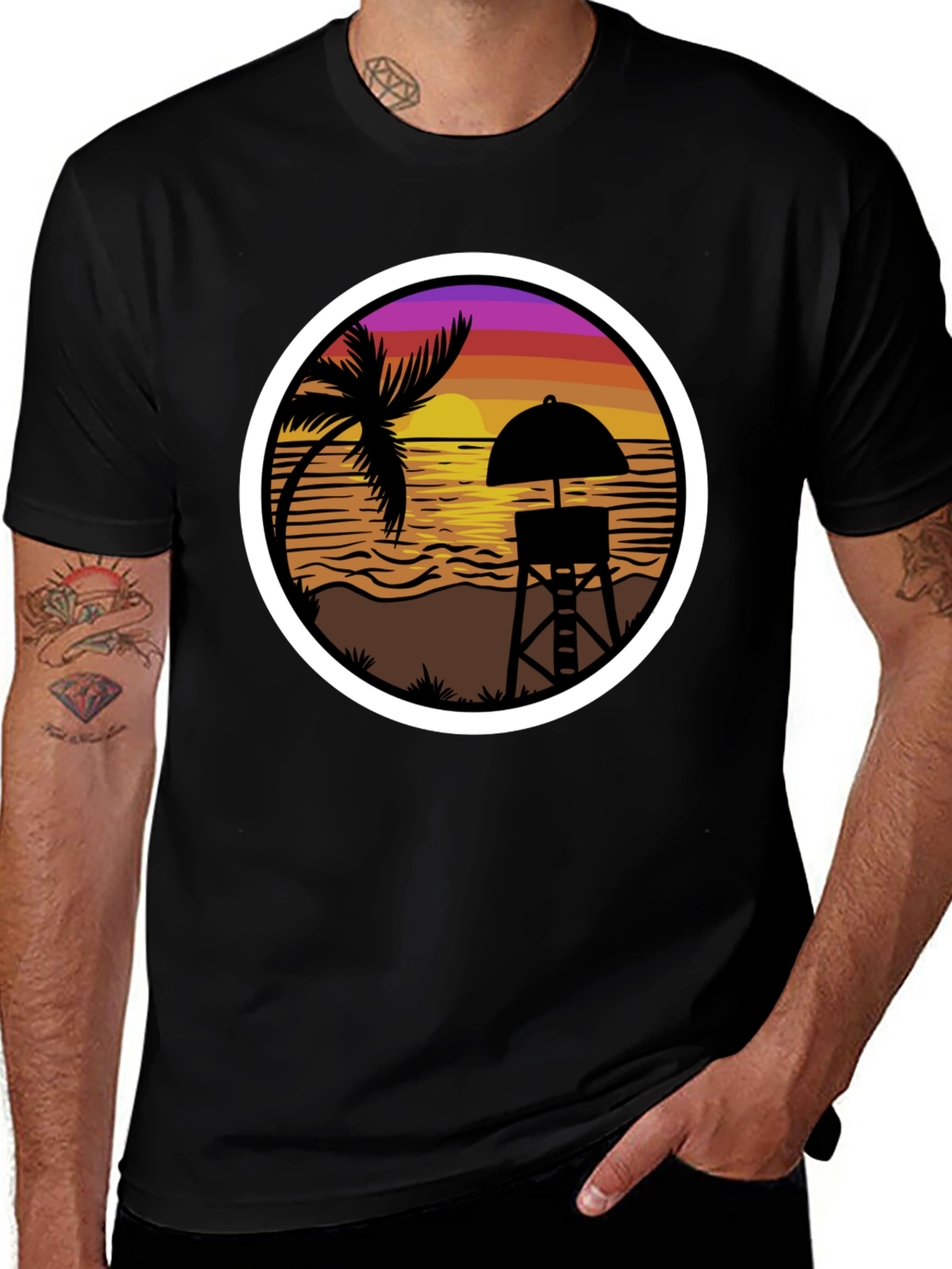 Variant 2 of Sunset Beach T-Shirt