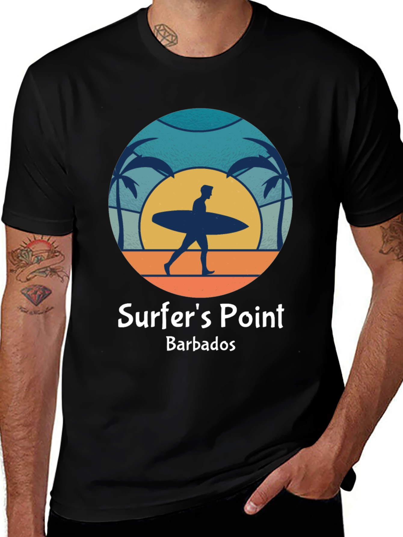 Surfer's Point Barbados Graphic Tee