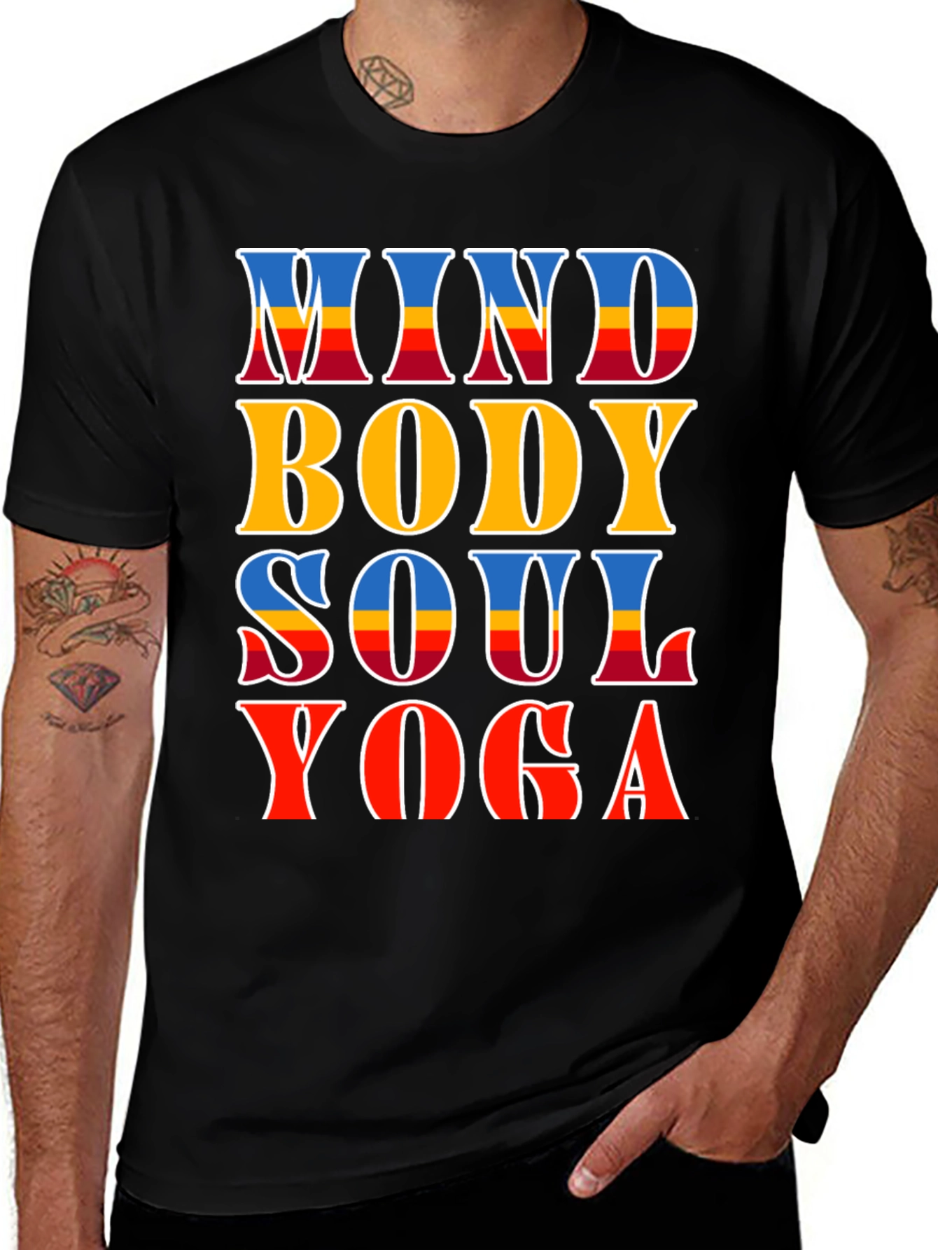 Mind Body Soul Yoga T-Shirt - Spiritual Comfort
