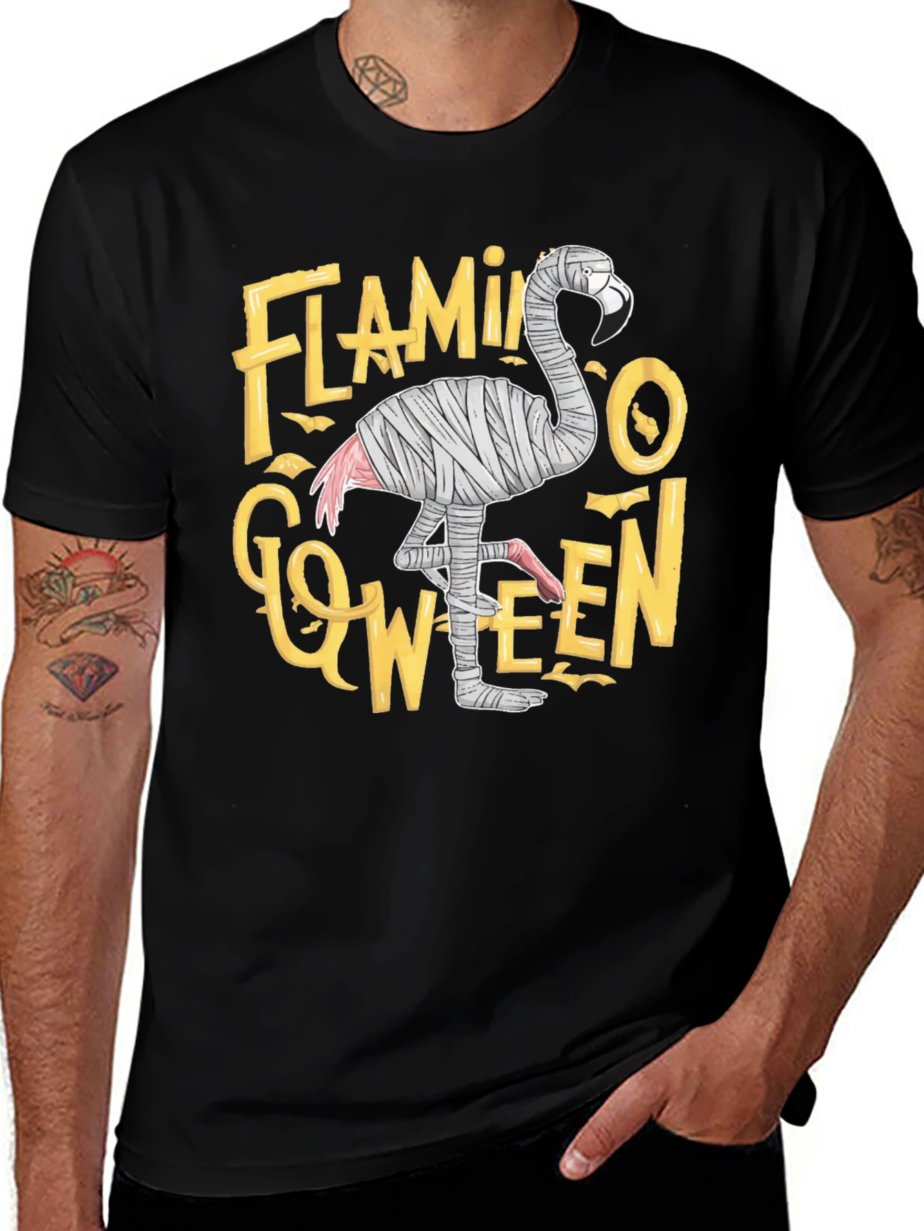 Flamingo-ween Halloween T-Shirt