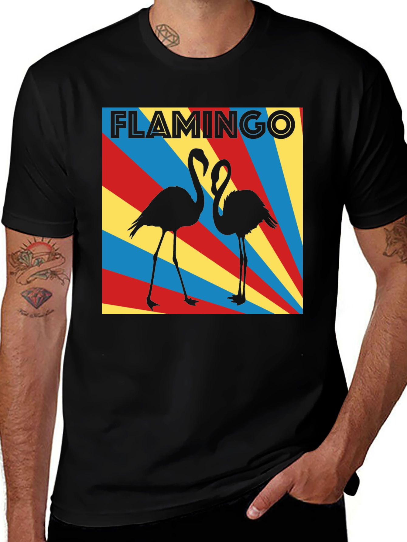 Variant 20 of Retro Flamingo T-Shirt: Cool Graphic Tee