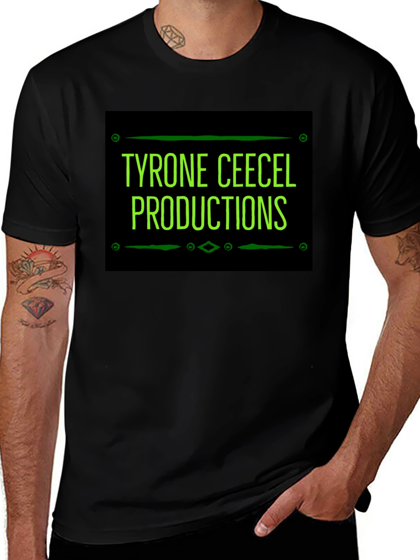 Tyrone Ceecel Productions Black T-Shirt