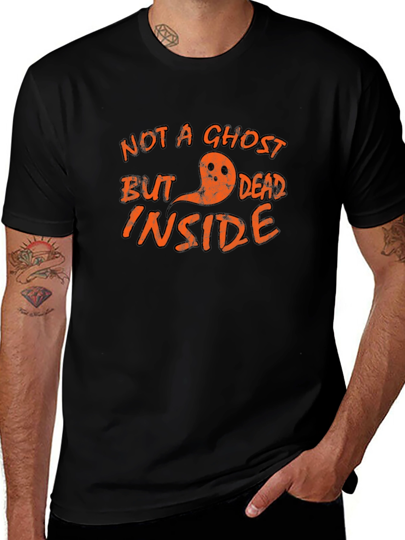 Not A Ghost But Dead Inside T-Shirt, Halloween Tee