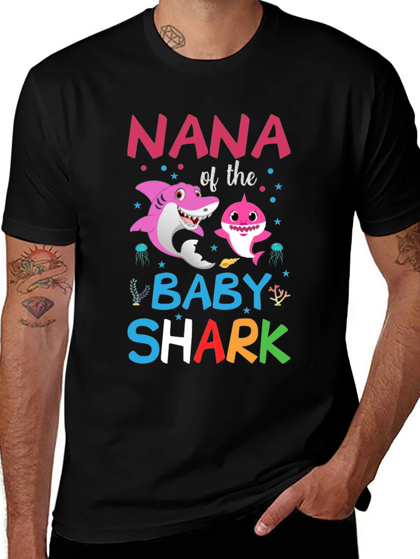 NANA of the Baby Shark T-Shirt - Family Matching