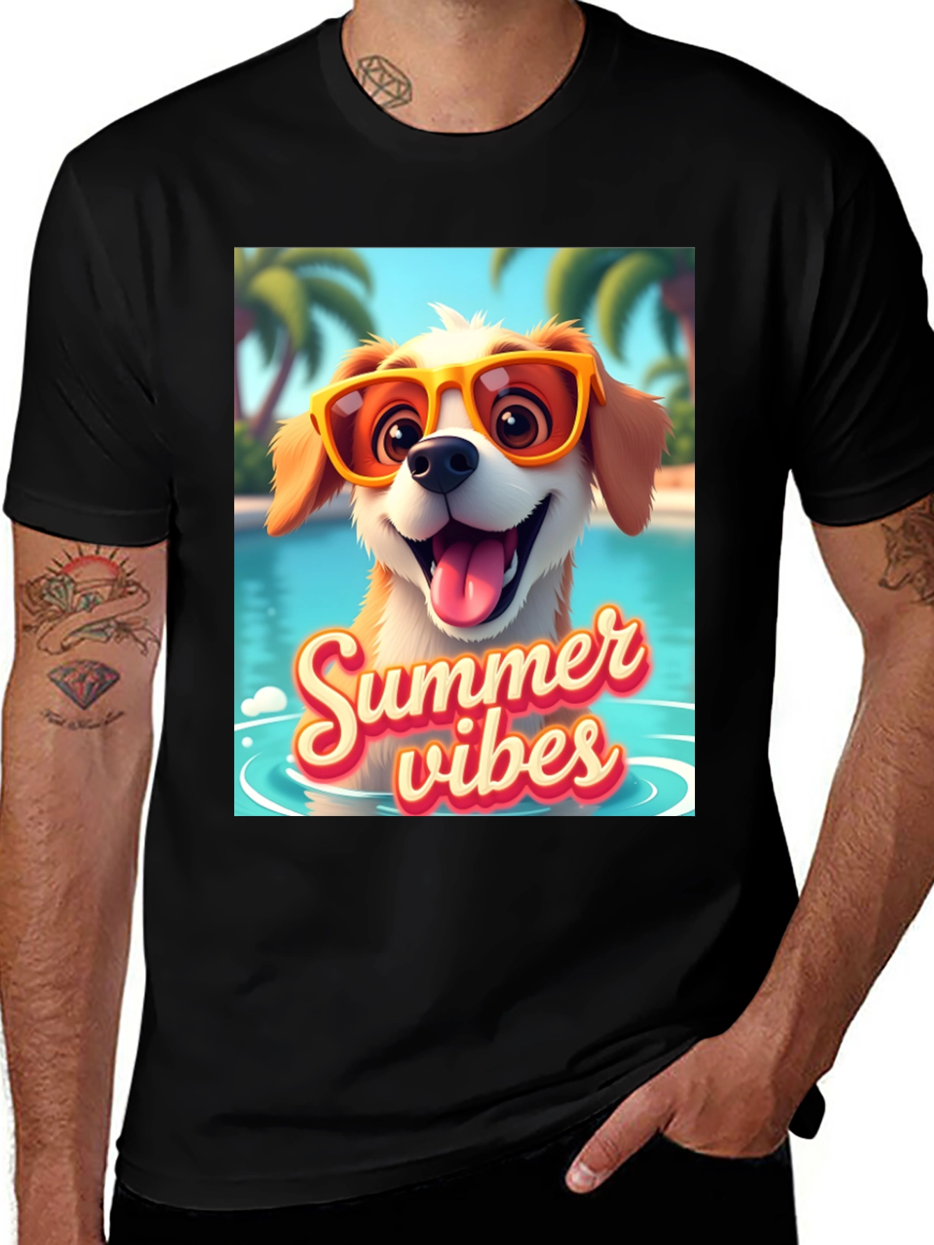 Variant 20 of Summer Vibes Dog T-Shirt