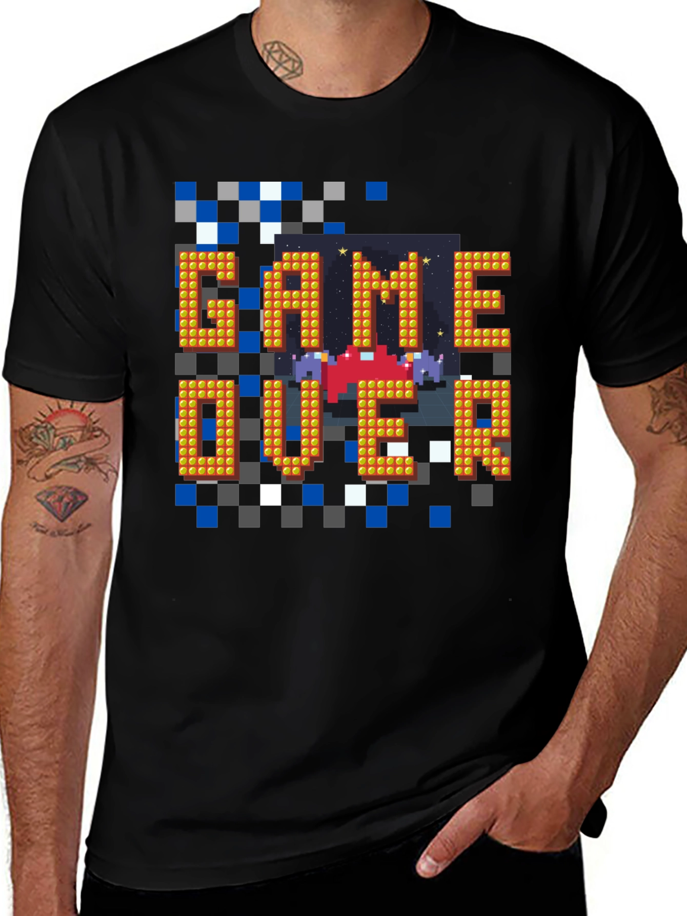 Variant 28 of Game Over Pixel Art T-Shirt - Retro Gaming Style