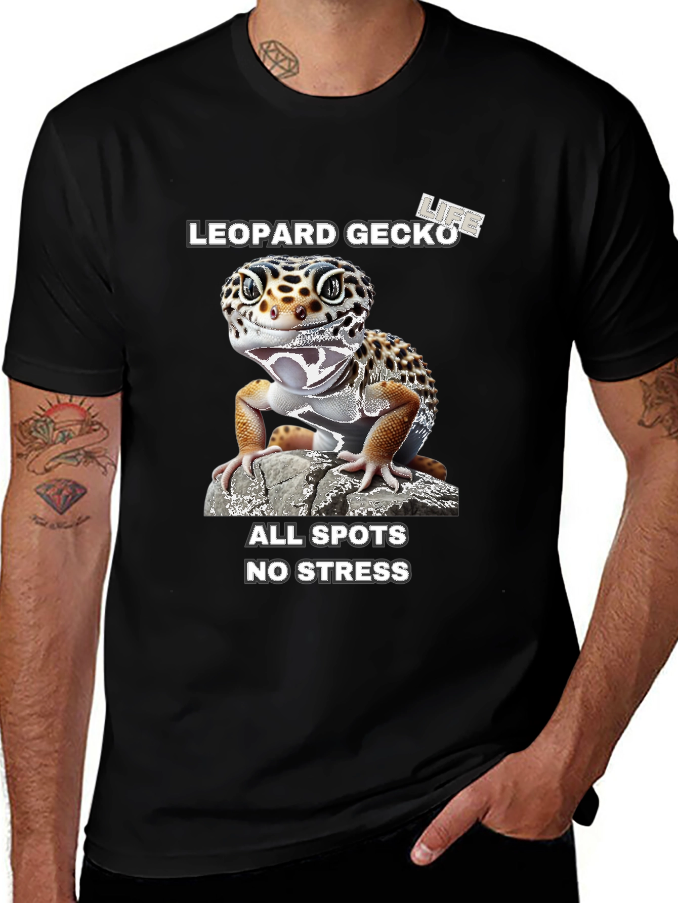 Variant 8 of Leopard Gecko T-Shirt - All Spots, No Stress!