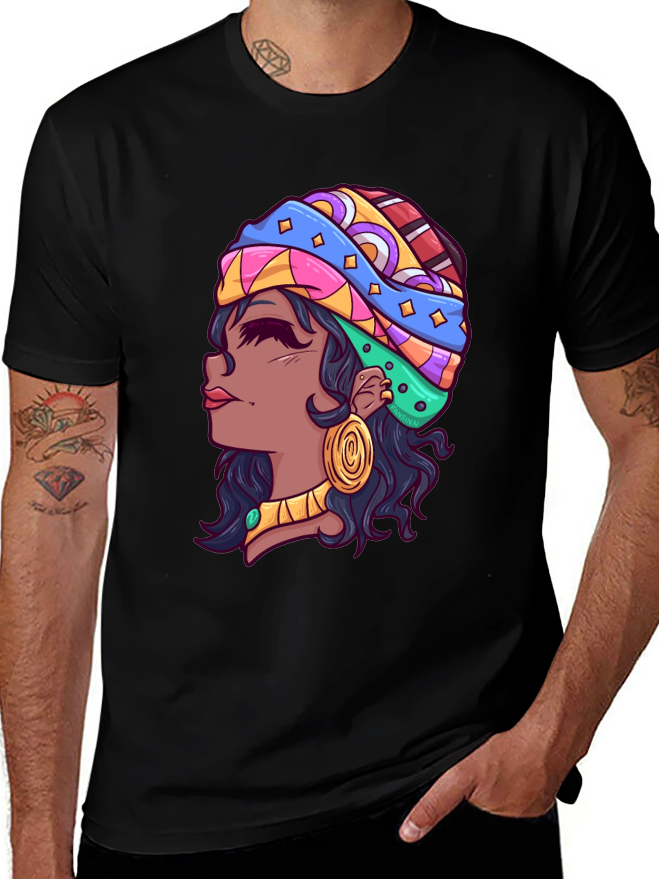 Variant 19 of Vibrant Woman Graphic Tee