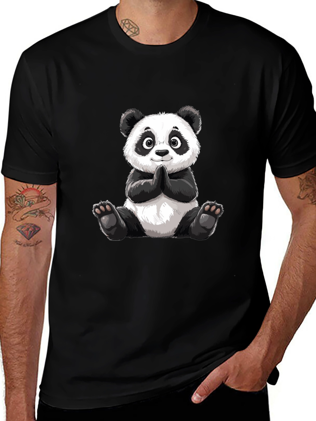 Variant 28 of Cute Panda Graphic Tee - Soft Cotton Blend
