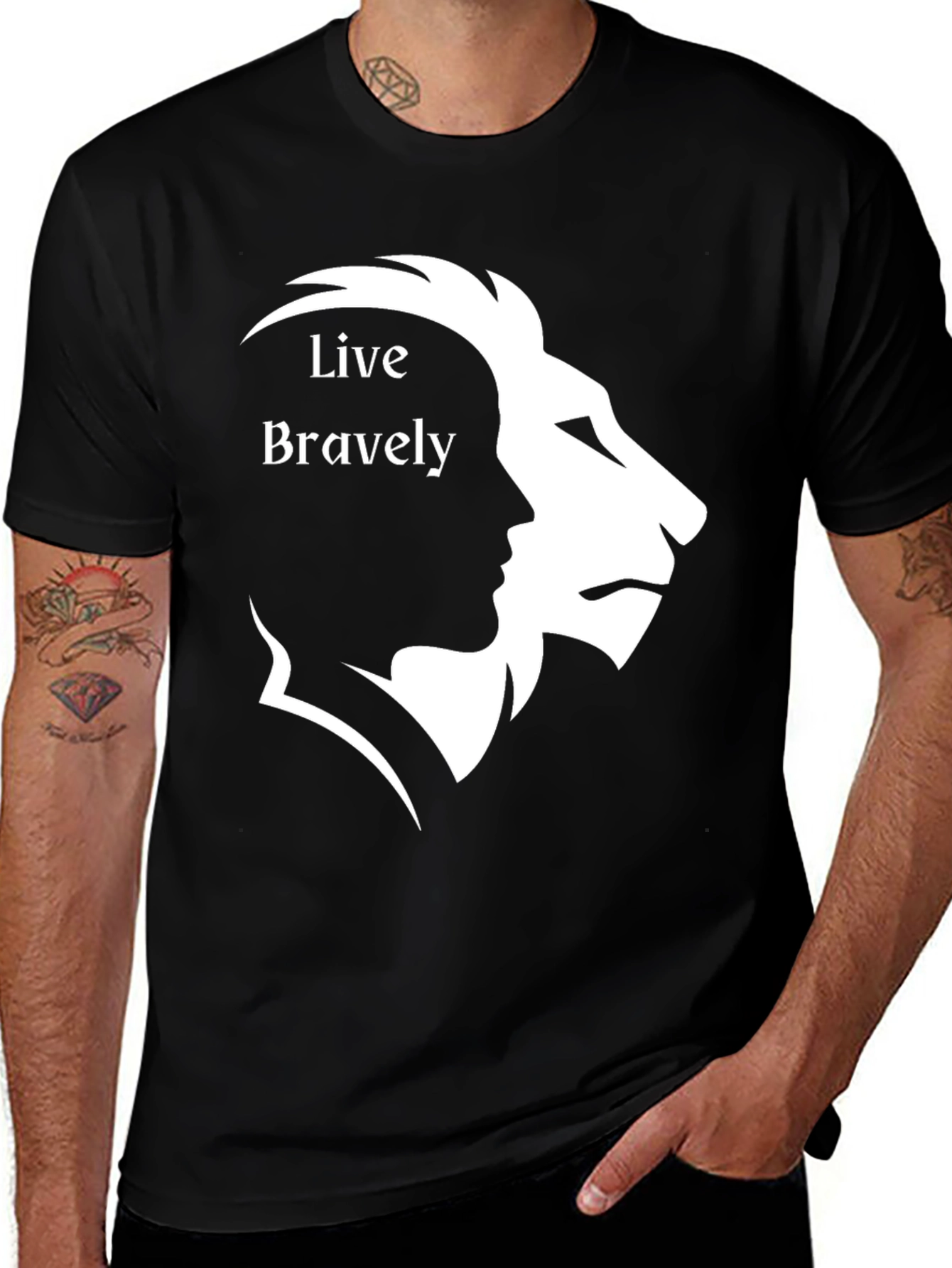 Variant 21 of Live Bravely Graphic T-Shirt