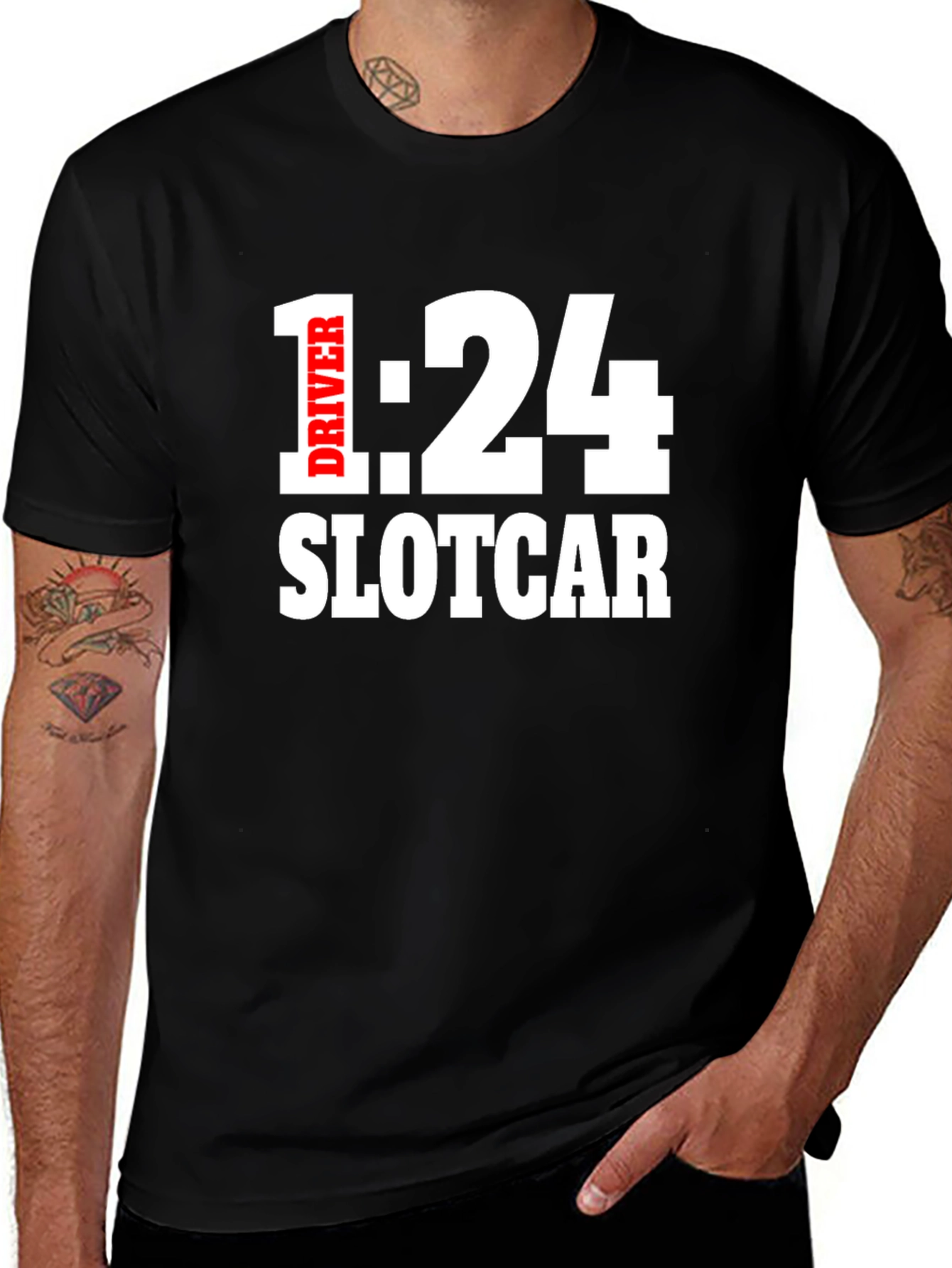 Variant 20 of 1:24 Slotcar Driver T-Shirt - Racing Fan Apparel