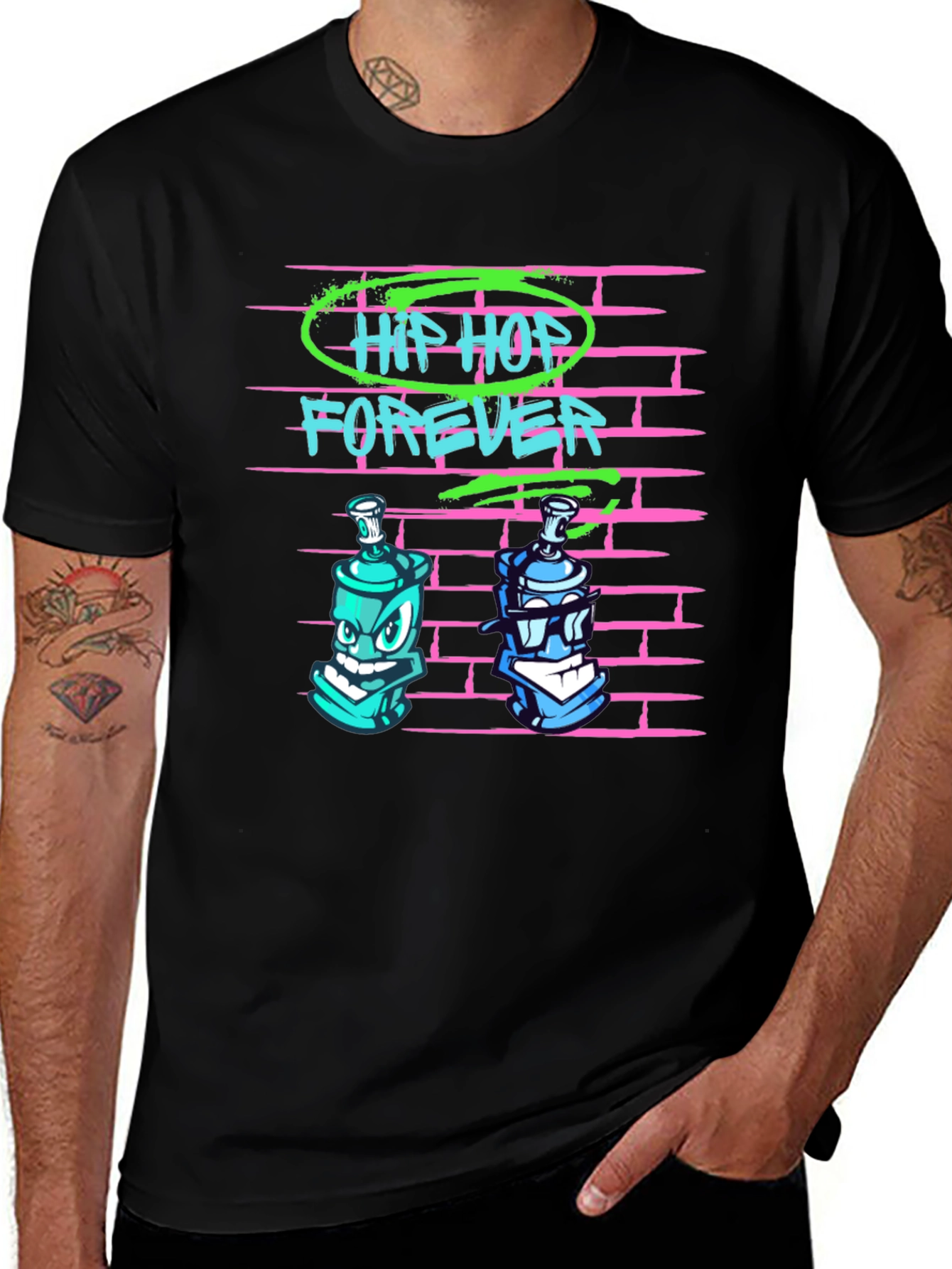 Variant 30 of Hip Hop Forever Graffiti Graphic Tee