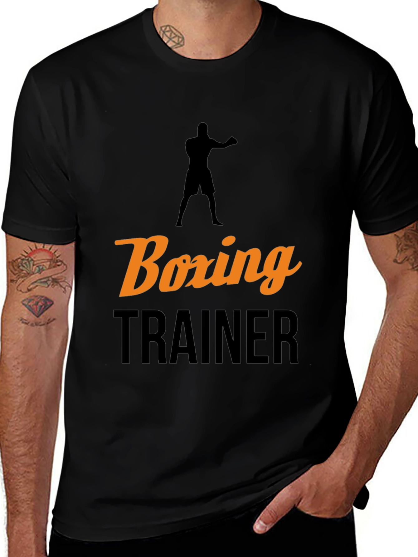 Boxing Trainer Graphic Tee - Sport Enthusiast Apparel