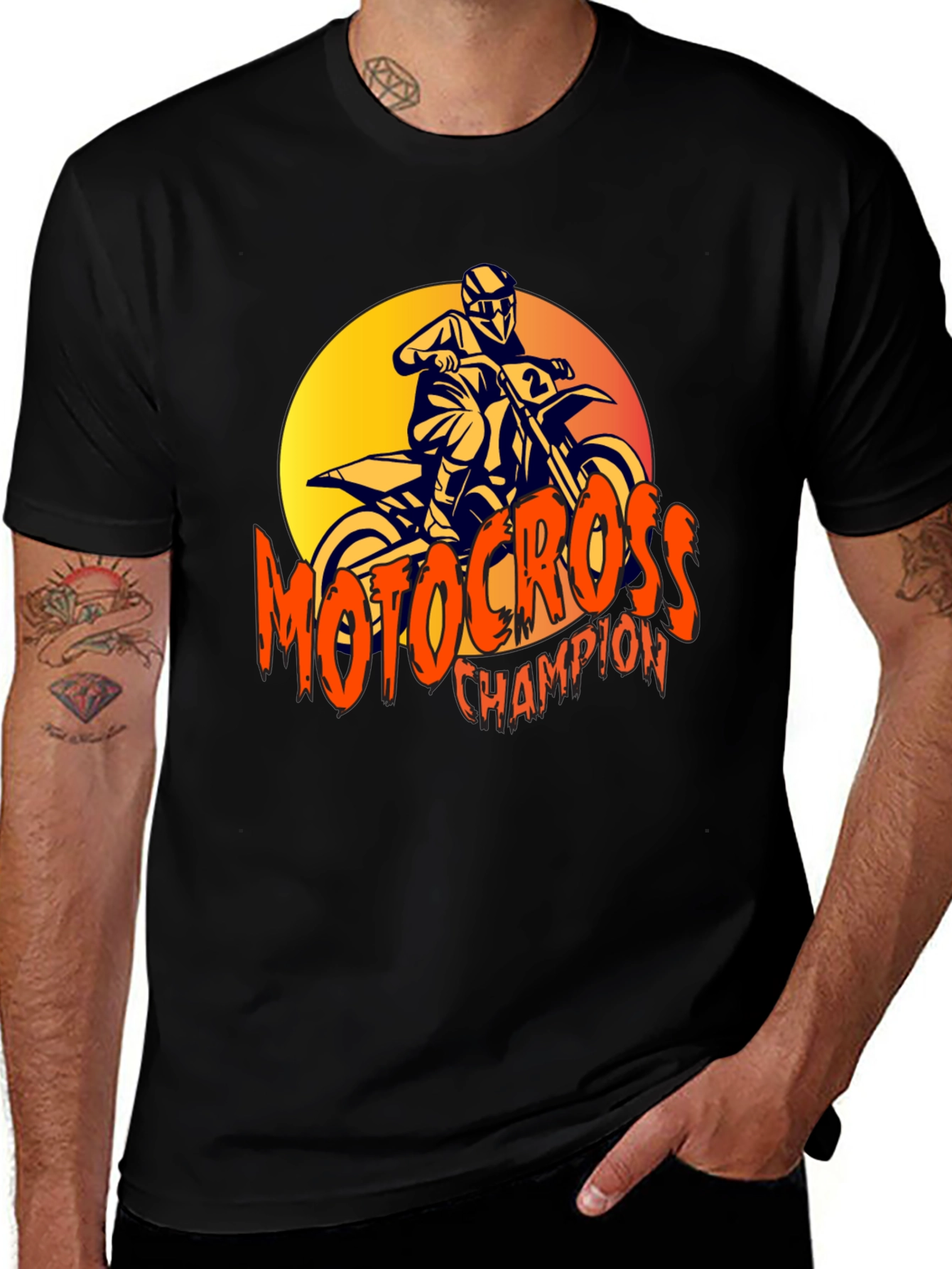 Variant 13 of Motocross Champion Graphic Tee - Rider T-Shirt