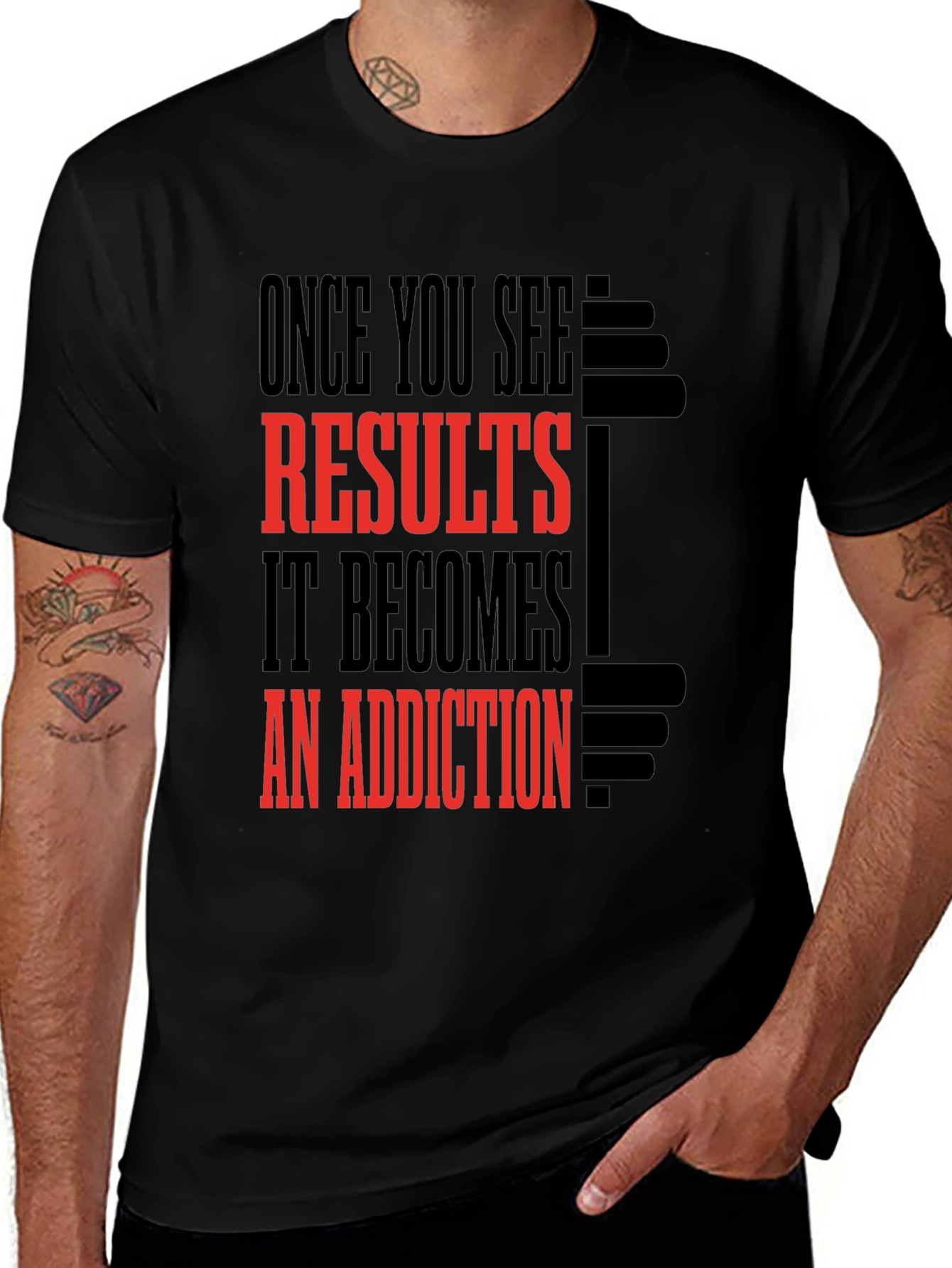 Results Addiction Gym T-Shirt