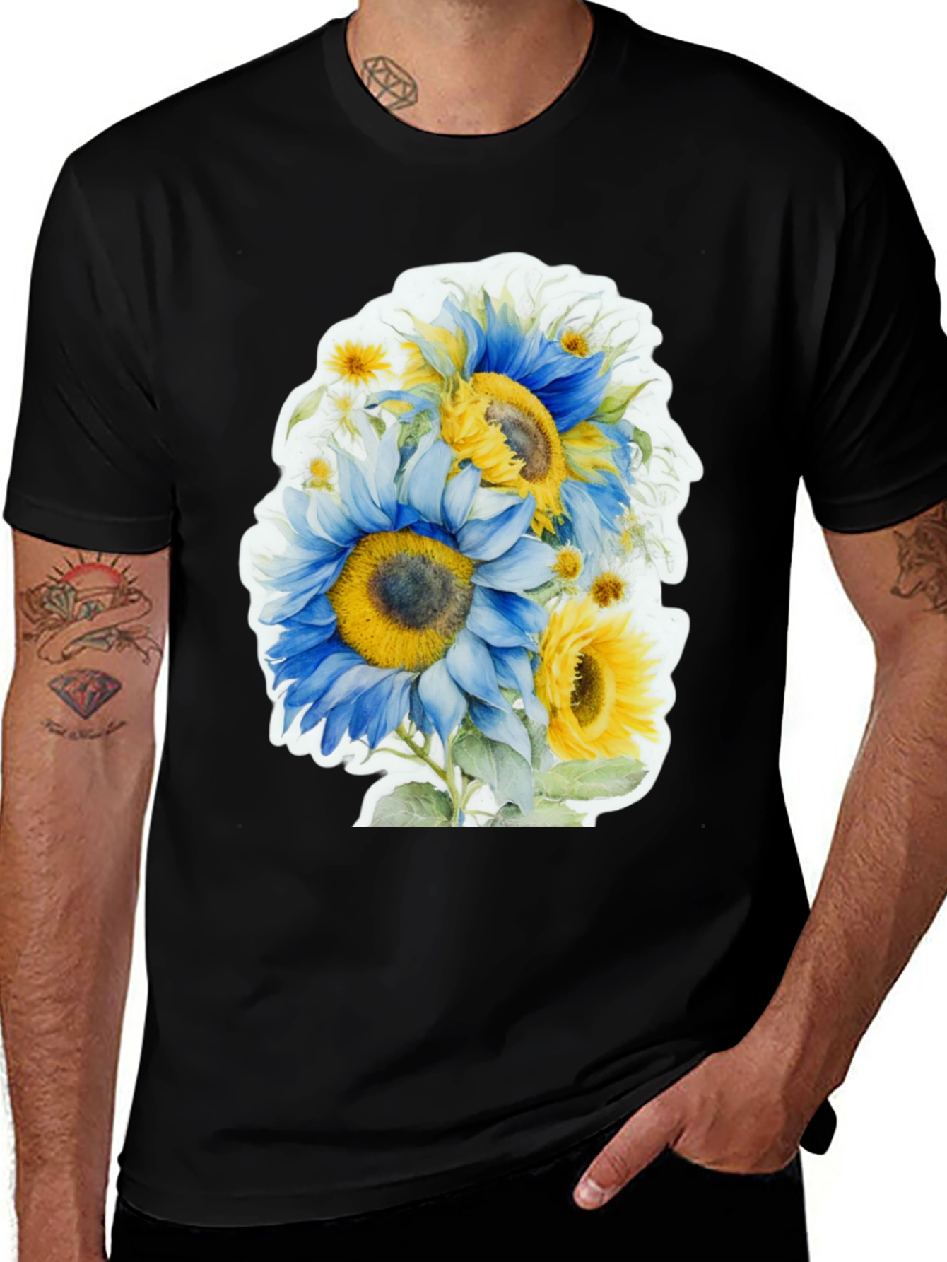 Variant 12 of Sunflower Watercolor Graphic Tee