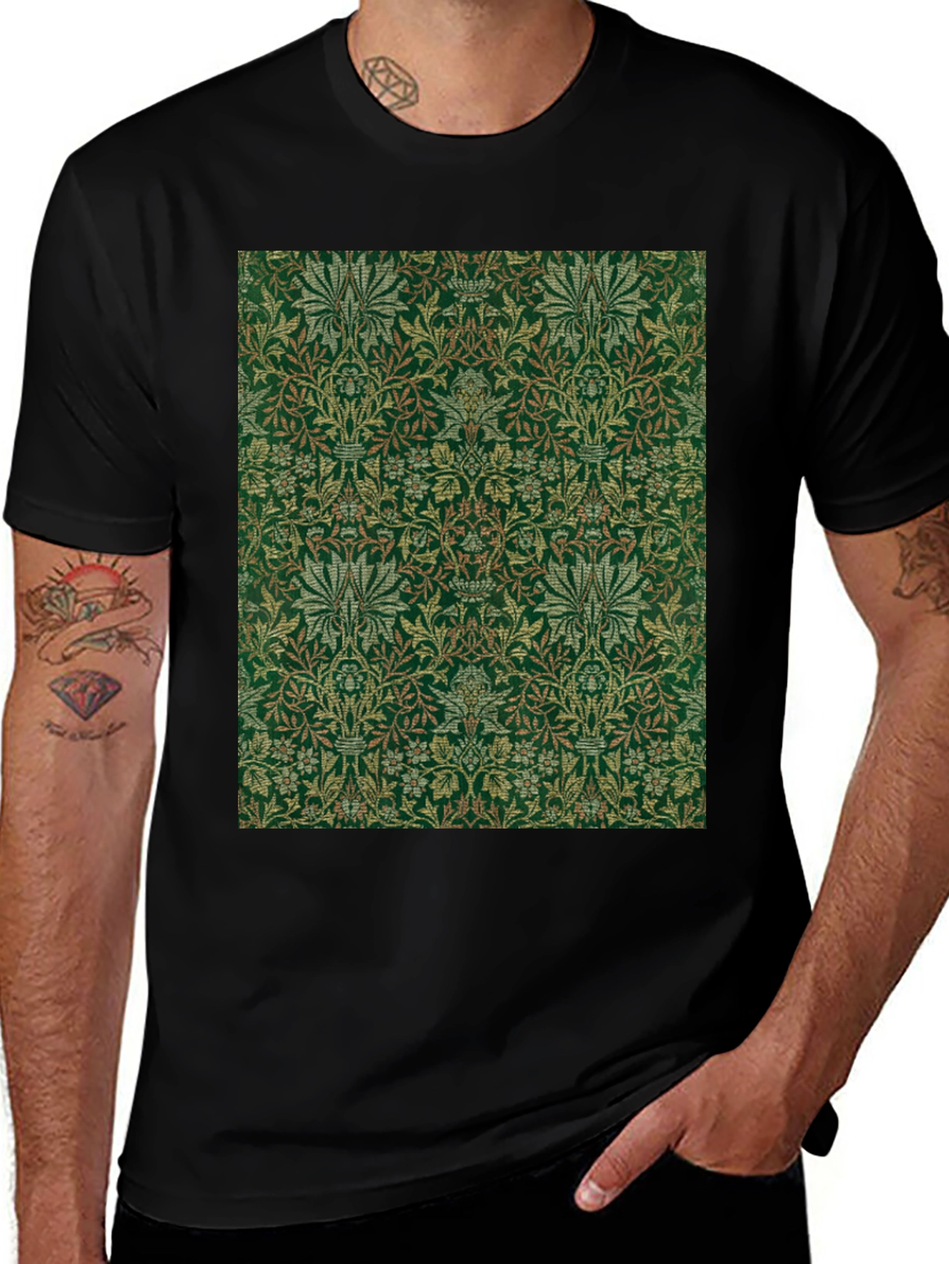 Variant 13 of Vintage Floral Pattern T-Shirt