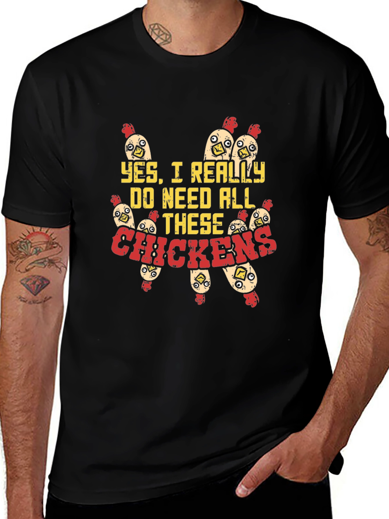 Variant 14 of Funny Chicken Lover Graphic T-Shirt