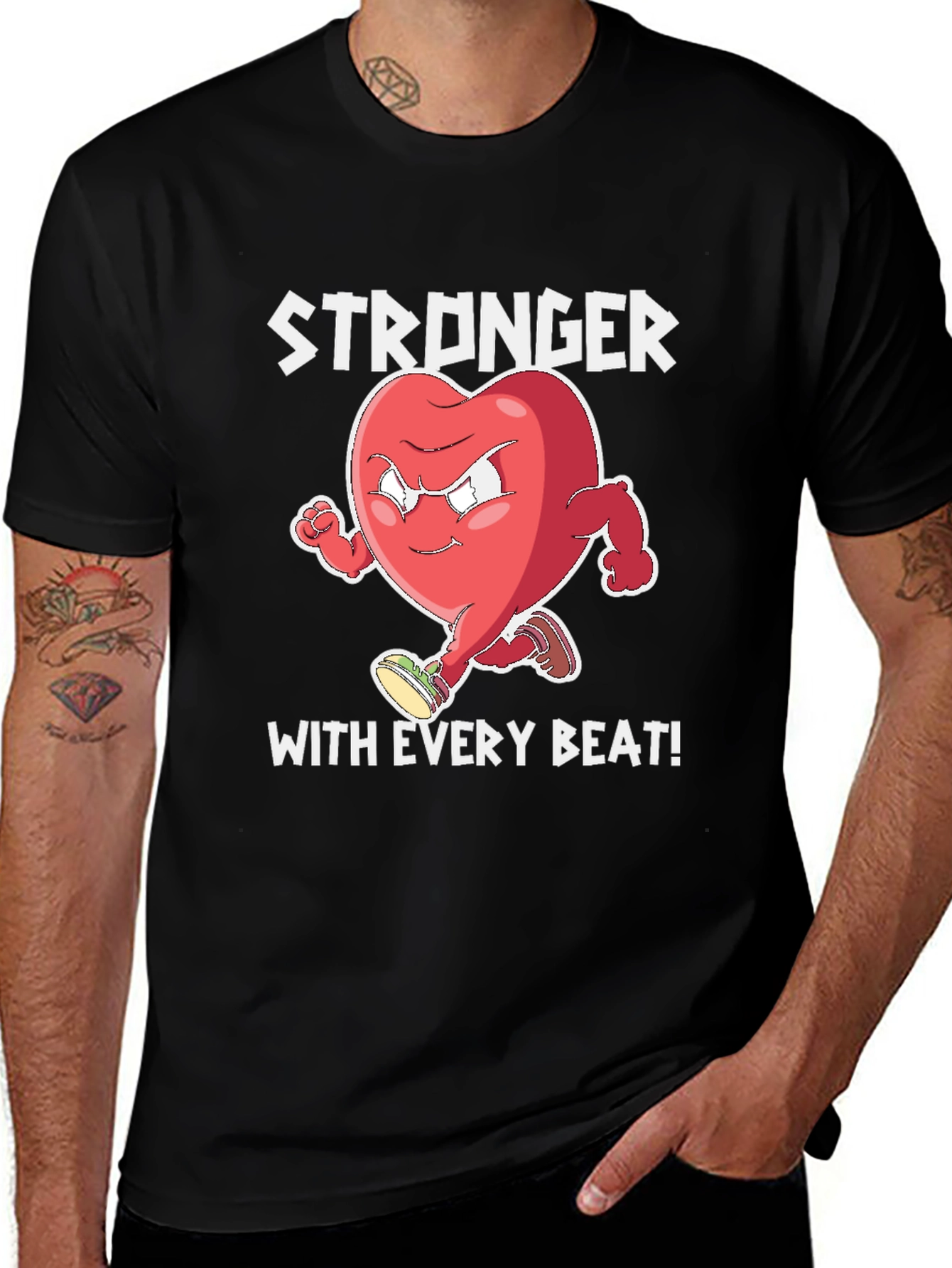 Variant 12 of Stronger With Every Beat Graphic T-Shirt
