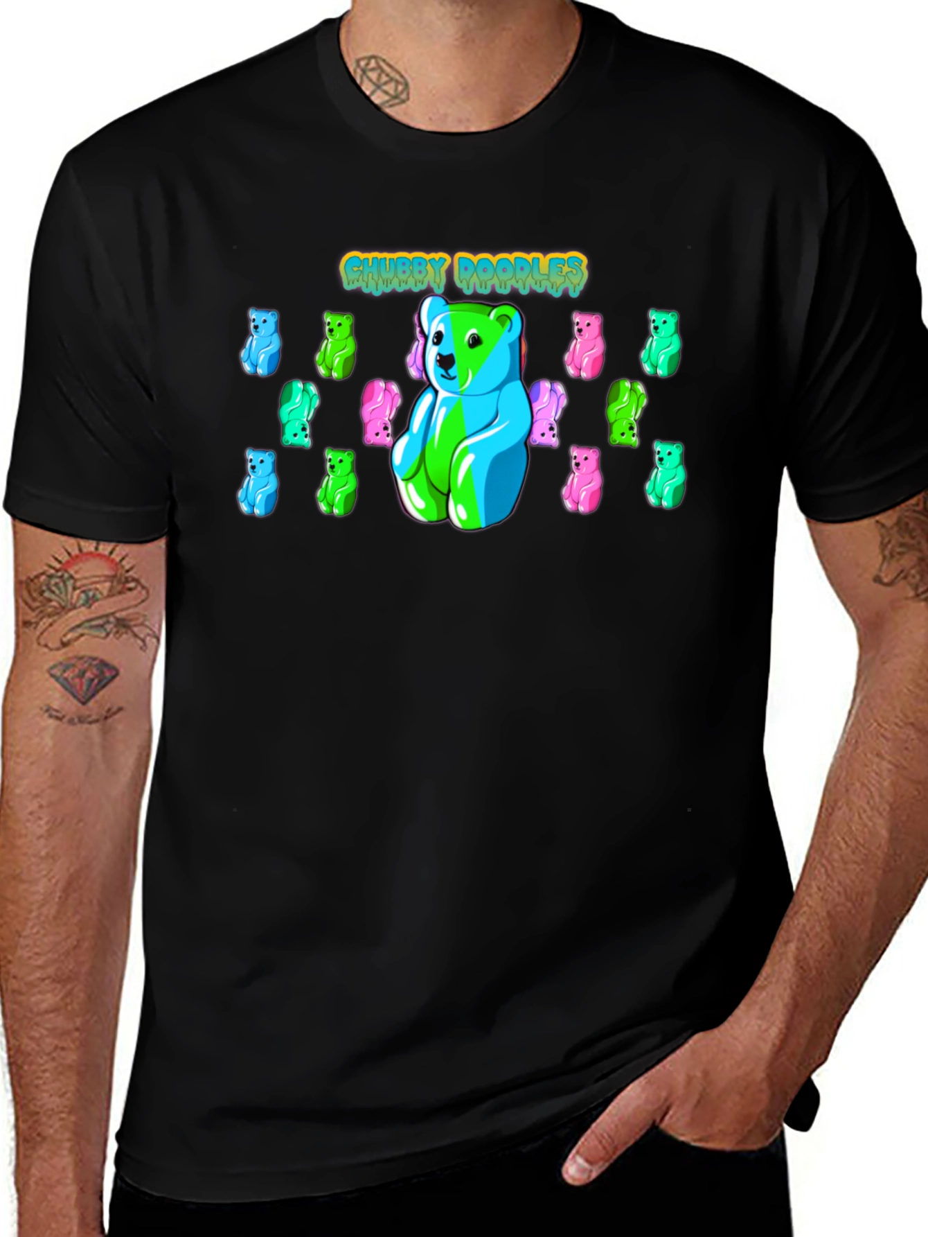 Variant 8 of Chubby Doodles Gummy Bear T-Shirt